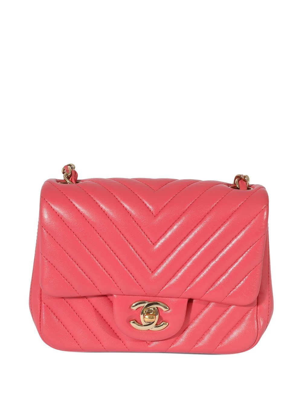 CHANEL Pre-Owned Classic Flap 迷你单肩包（典藏款） - 粉色
