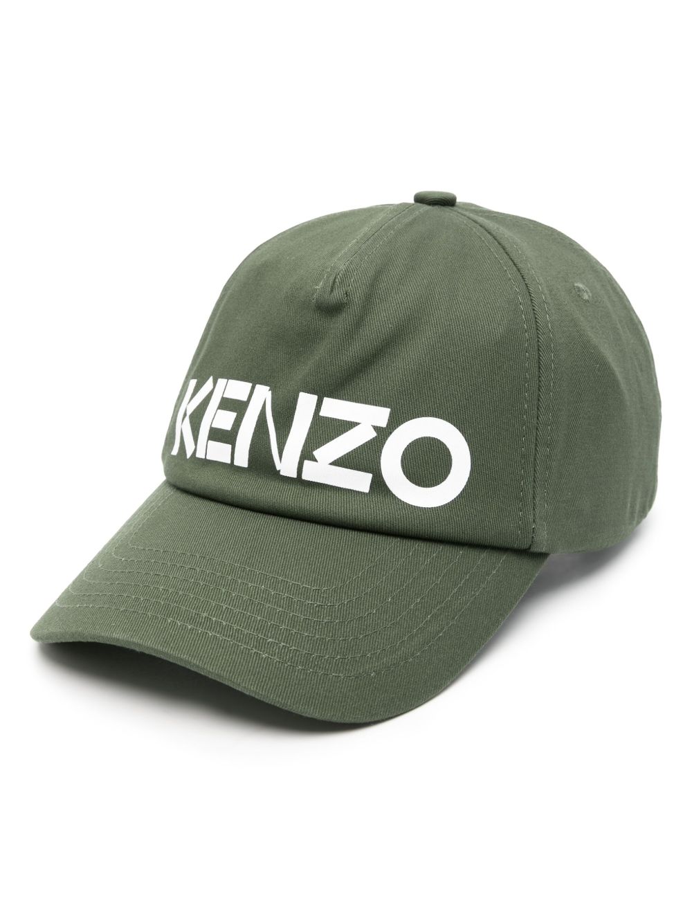 Kenzo logo印花棒球帽 - 绿色