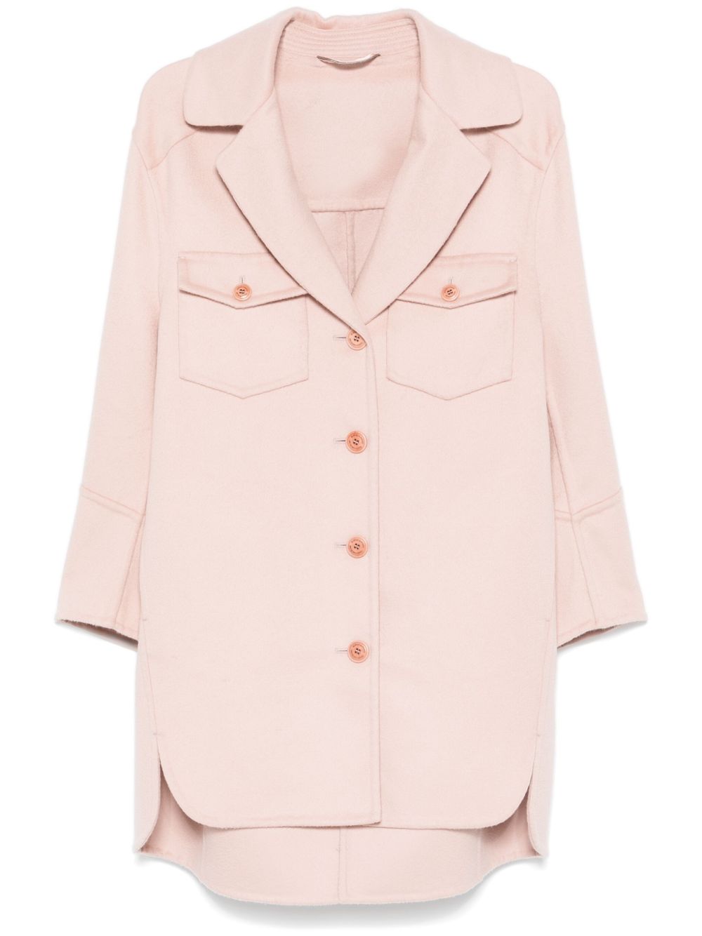 Ermanno Scervino 羊毛外套 - 粉色