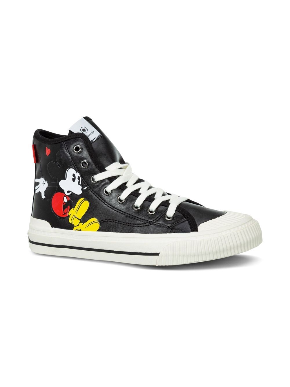 Moa Kids Mickey 高帮运动鞋 - 黑色