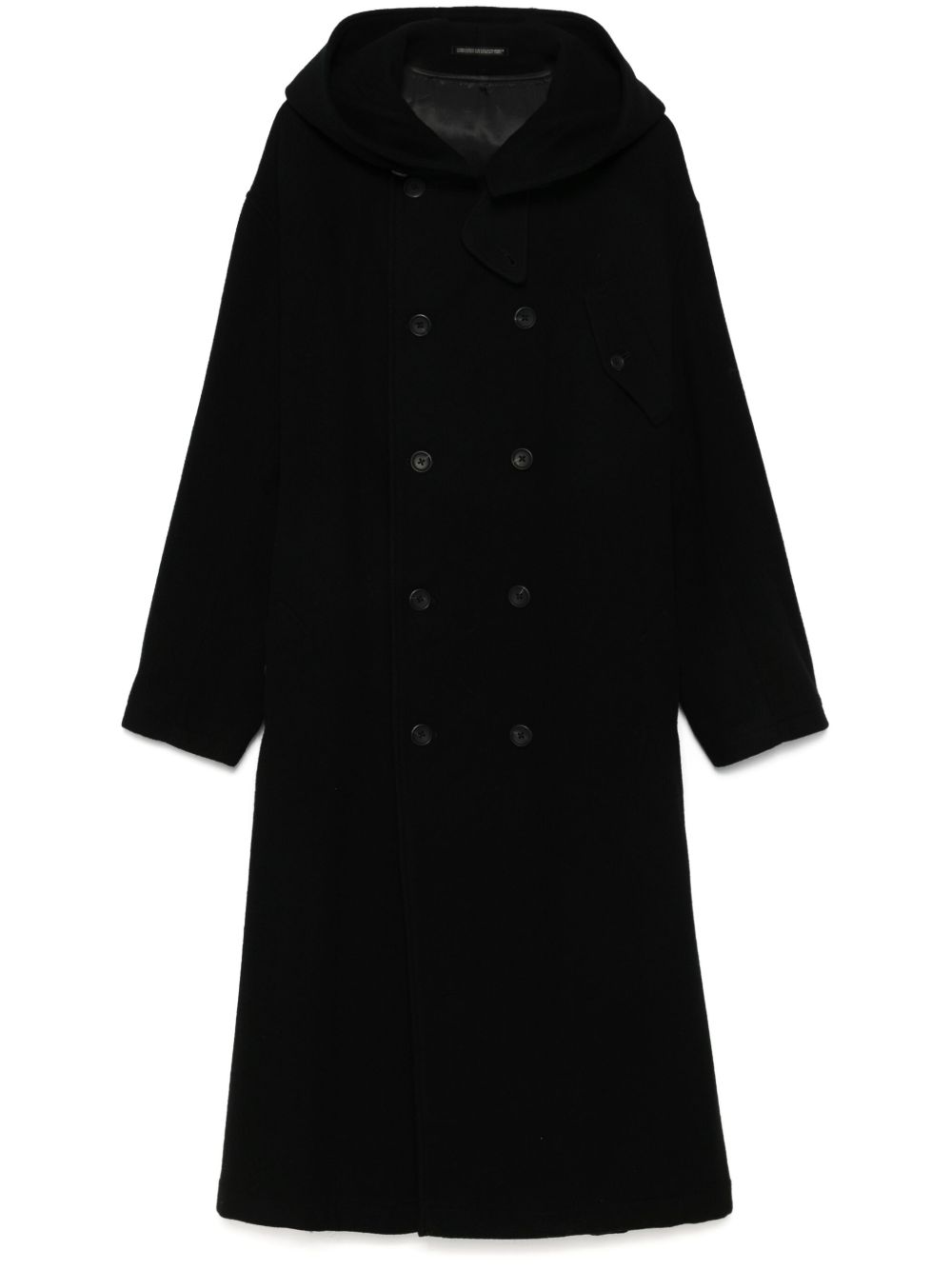 Yohji Yamamoto 双排扣外套 - 黑色