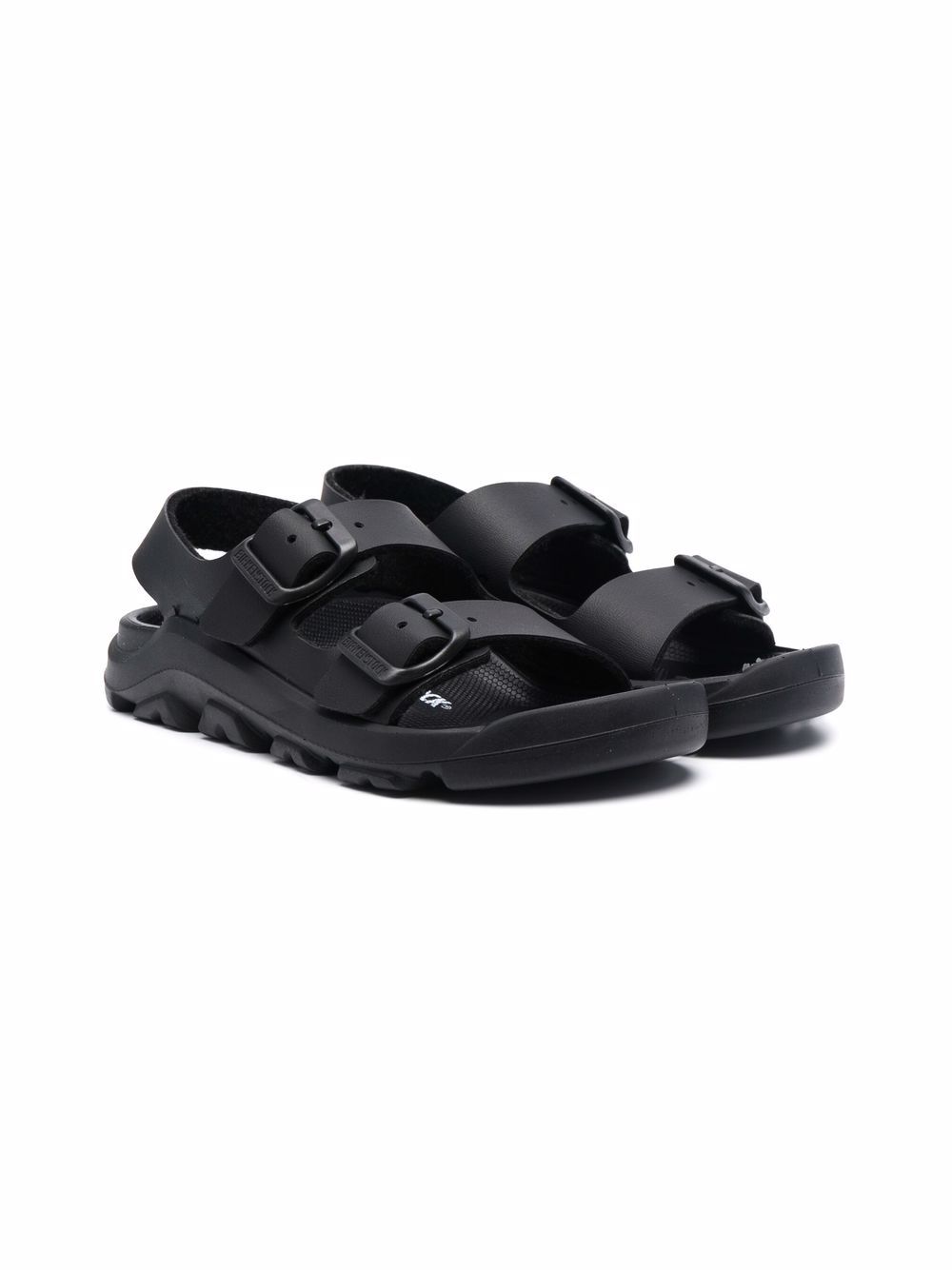 Birkenstock Kids Moami Birko-Flor 裹踝凉鞋 - 黑色