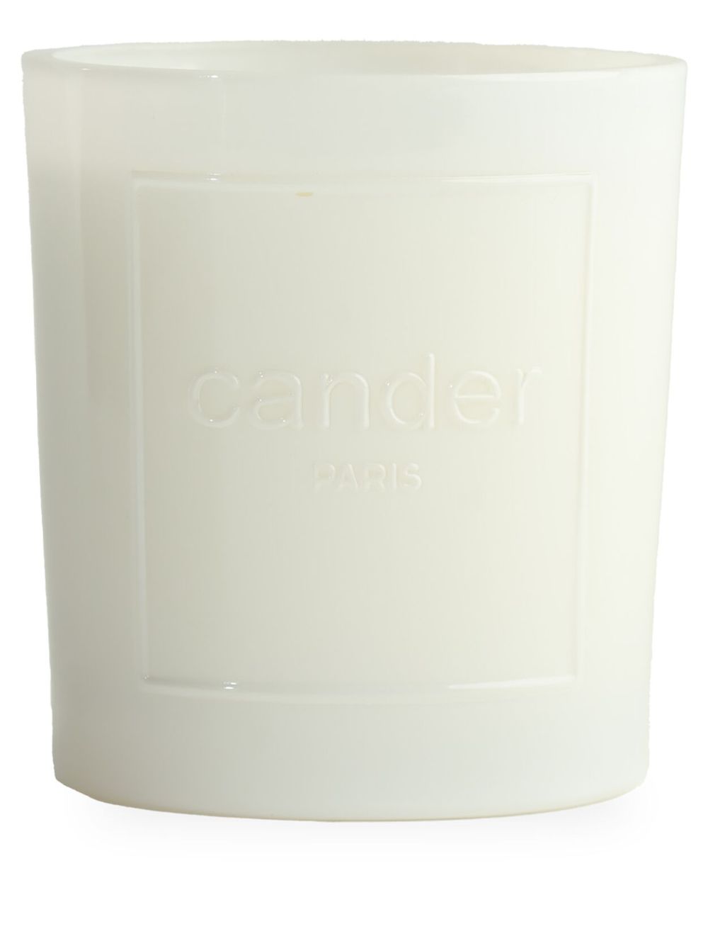 Cander Our Youth logo压纹蜡烛 - 白色