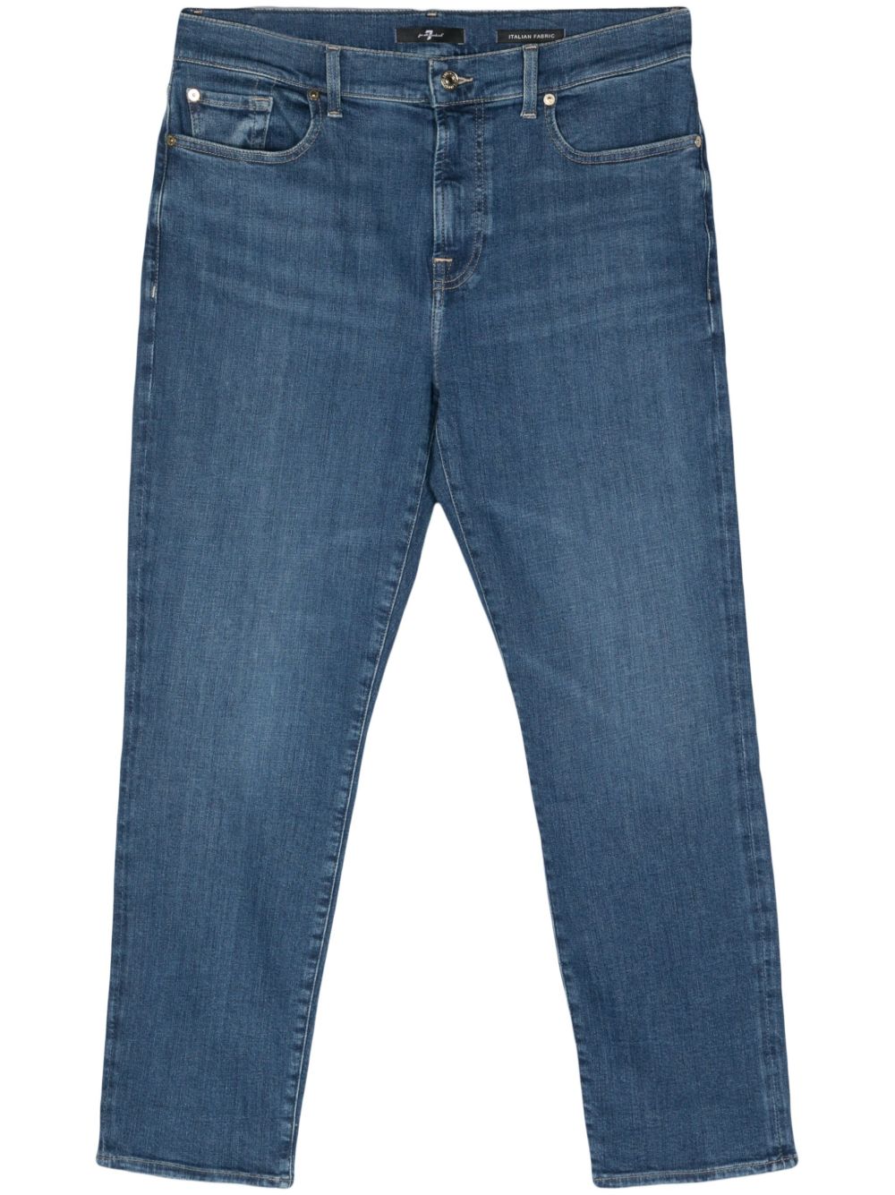 7 For All Mankind Relaxed 紧身牛仔裤 - 蓝色