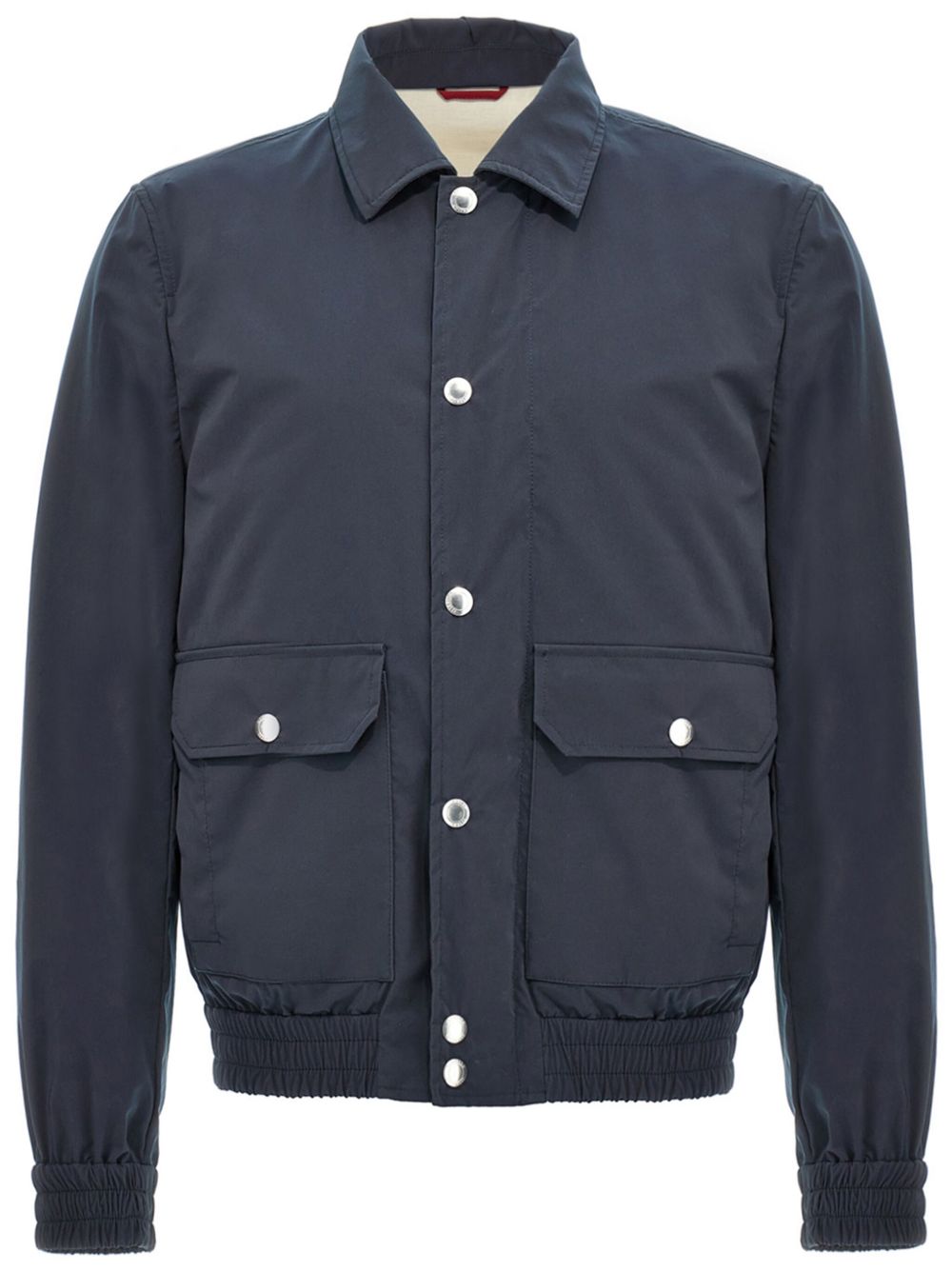 Brunello Cucinelli 防泼水衬衫式夹克 - 蓝色