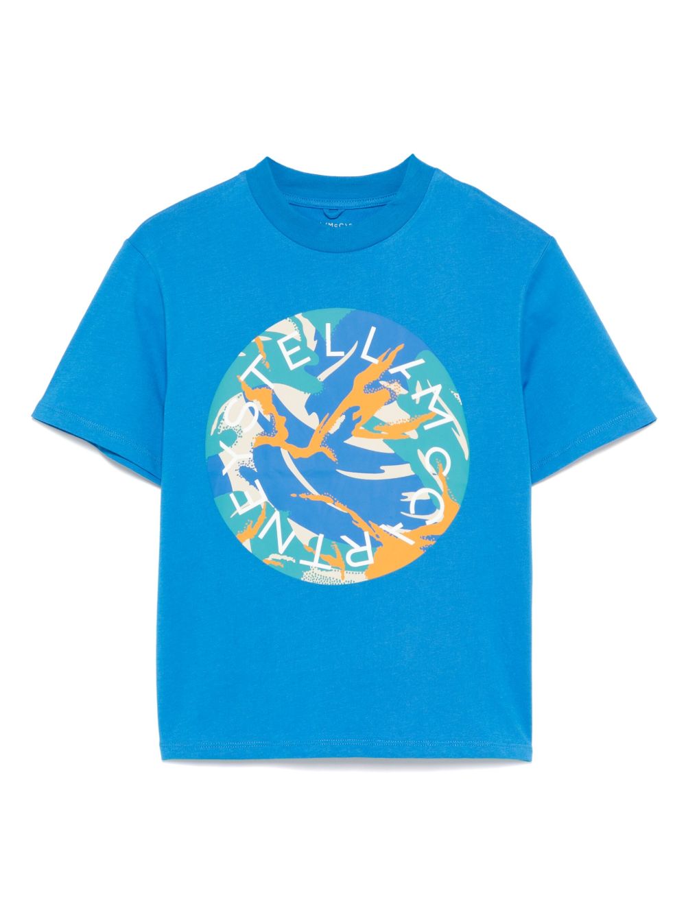 Stella McCartney Kids 图案印花T恤 - 蓝色