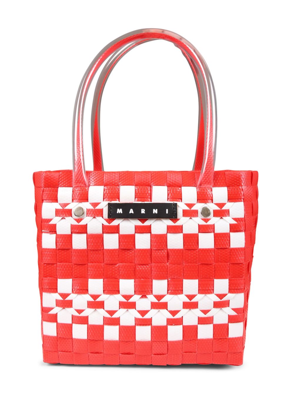 Marni Kids 编织托特包 - 红色
