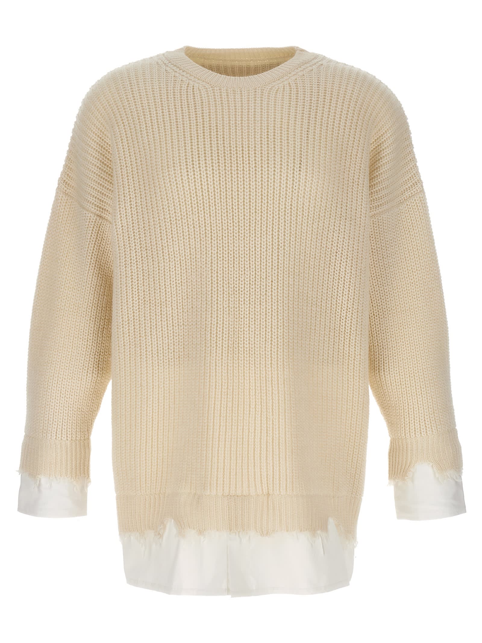 MM6 Maison Margiela 衬衫下摆毛衣