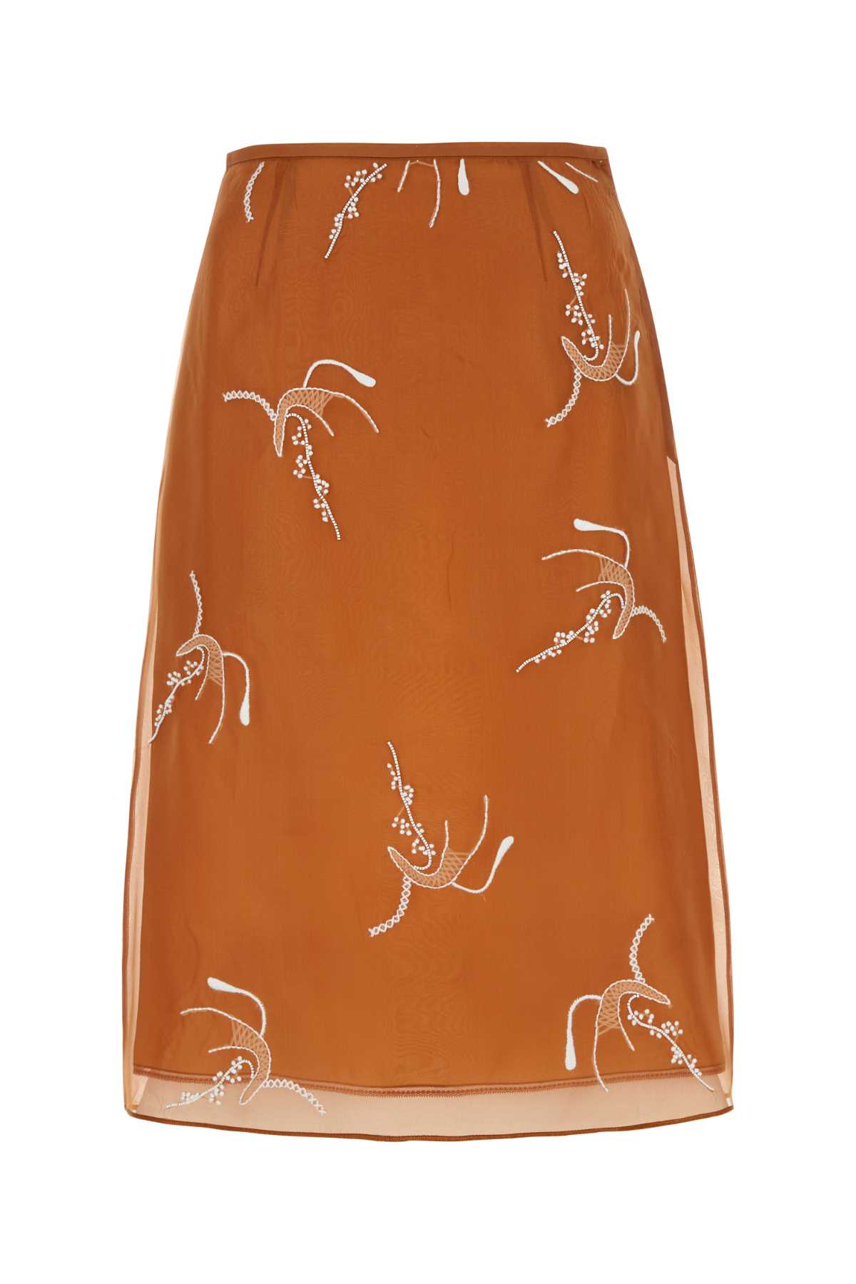 Prada Copper Organza Skirt