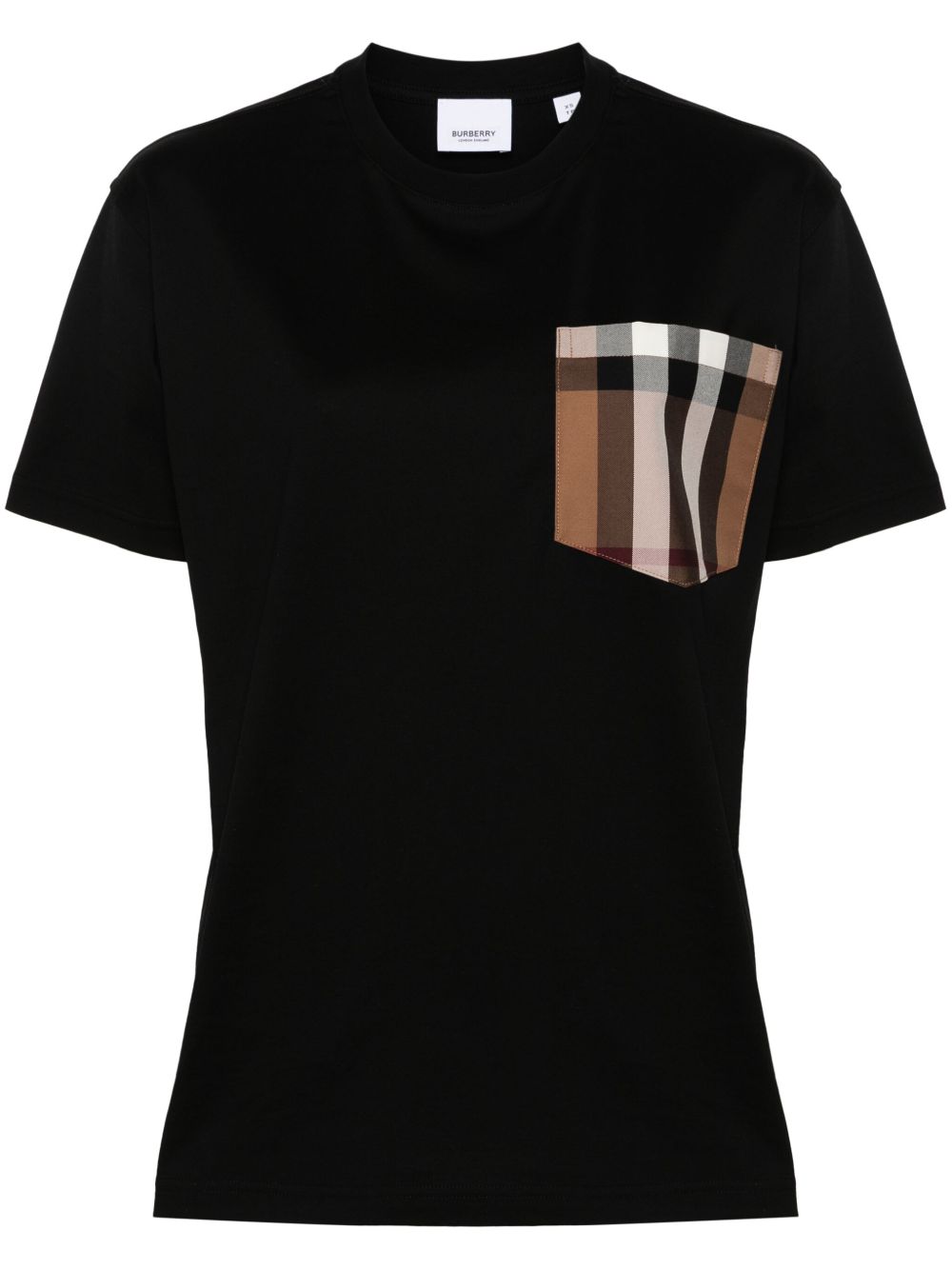 Burberry Carrick Burberry 格纹T恤 - 黑色