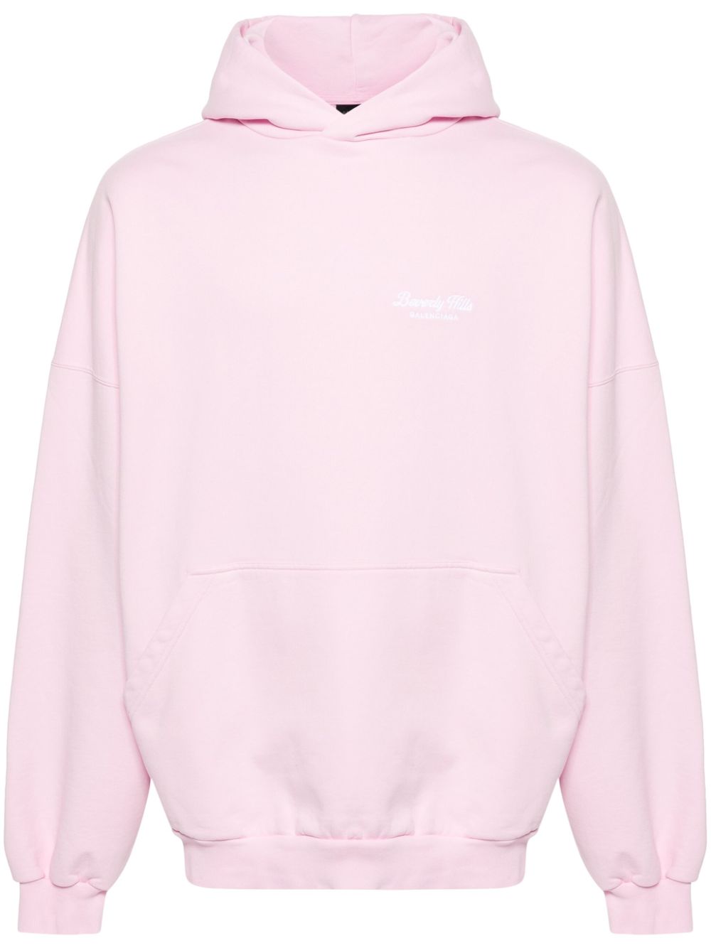 Balenciaga Beverly Hills 刺绣连帽衫 - 粉色
