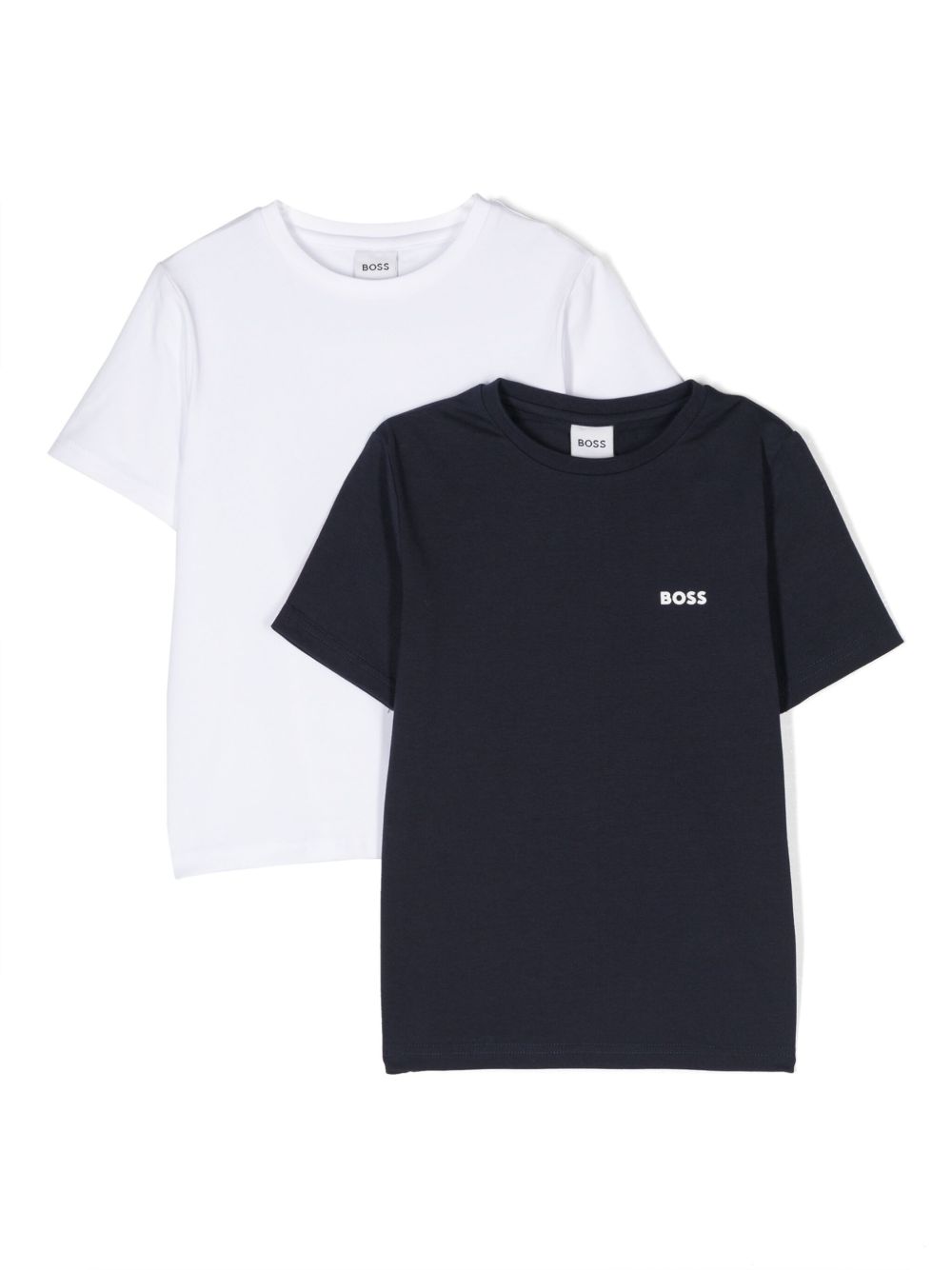 BOSS Kidswear logo印花T恤（两件装） - 白色