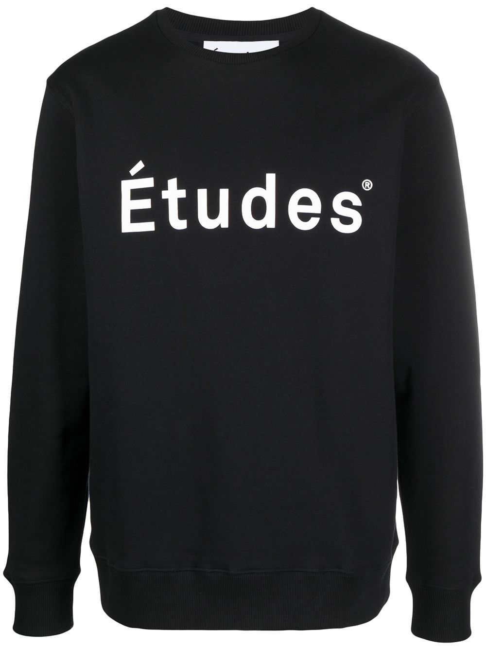 Etudes logo印花卫衣 - 黑色