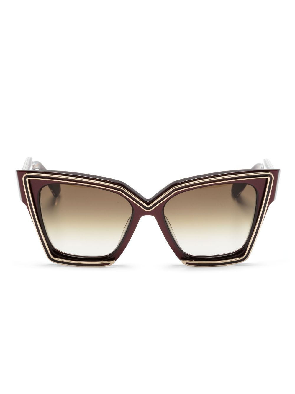 VALENTINO GARAVANI EYEWEAR V-Grace 蝴蝶形镜框太阳眼镜 - 红色