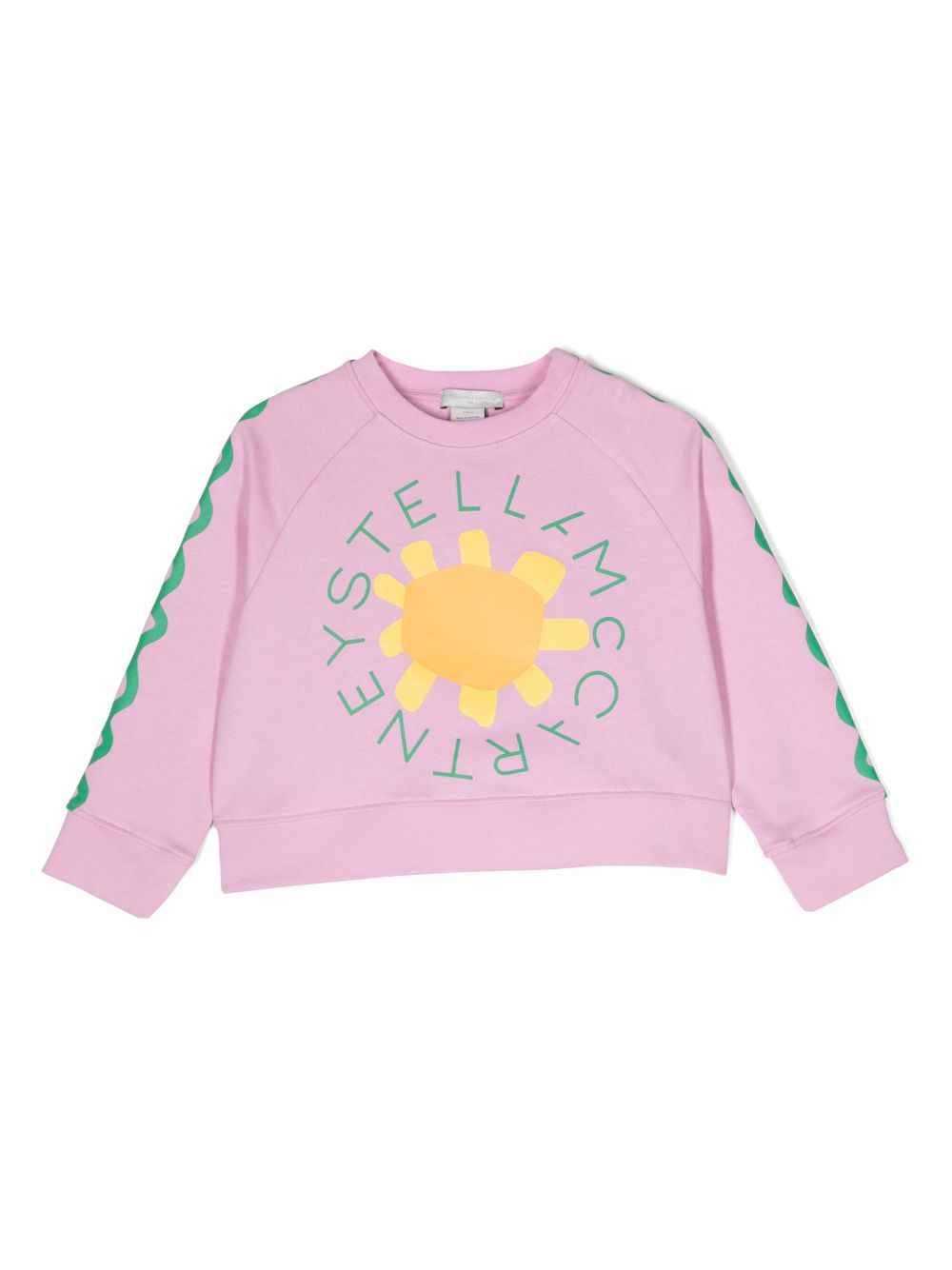 Stella McCartney Kids Medallion Logo Sunflower 卫衣 - 粉色