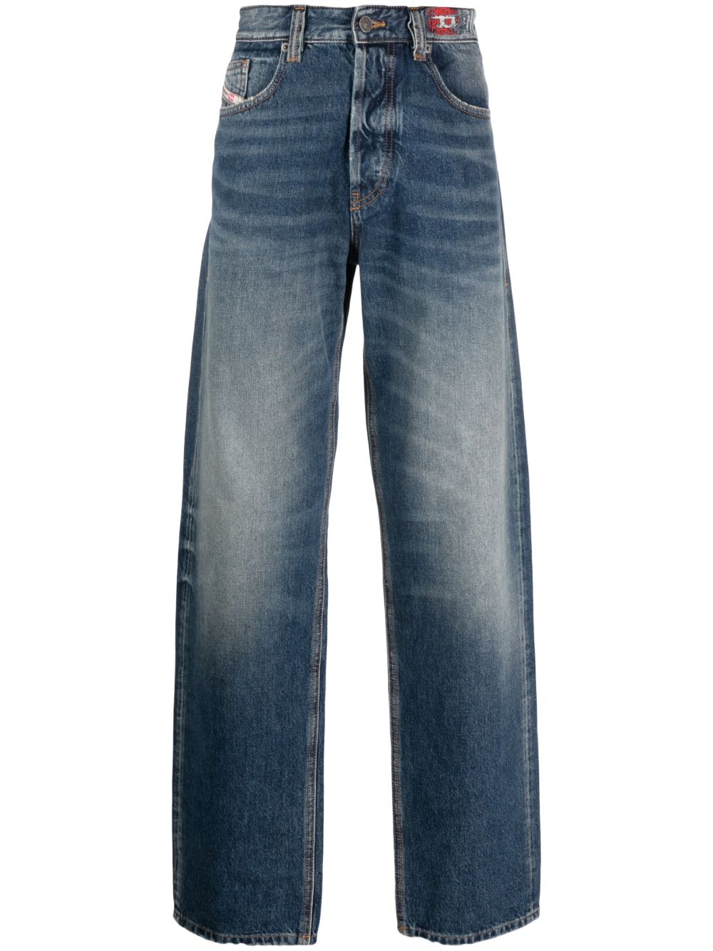 Diesel 2010 D-Macs 直筒牛仔裤 - 蓝色