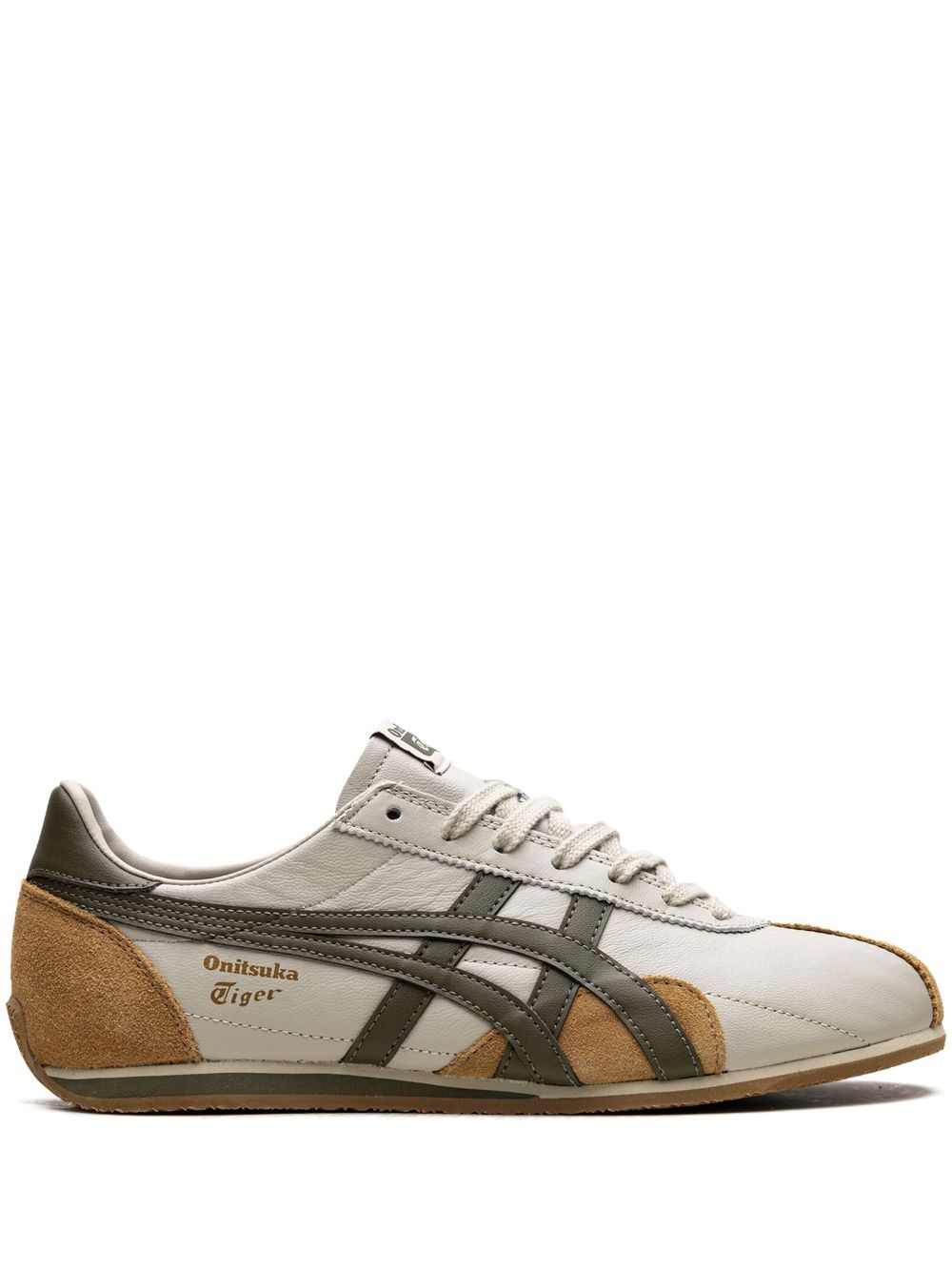 Onitsuka Tiger Runspark Beige Olive Green Mustard Yellow 运动鞋 - 中性色