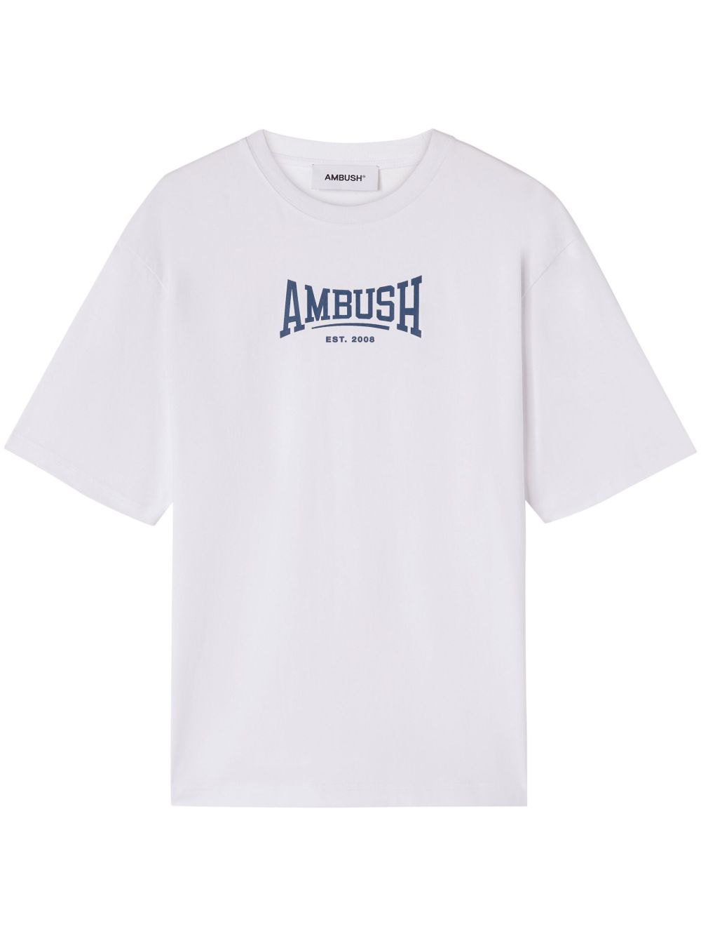 AMBUSH logo印花棉T恤 - 白色