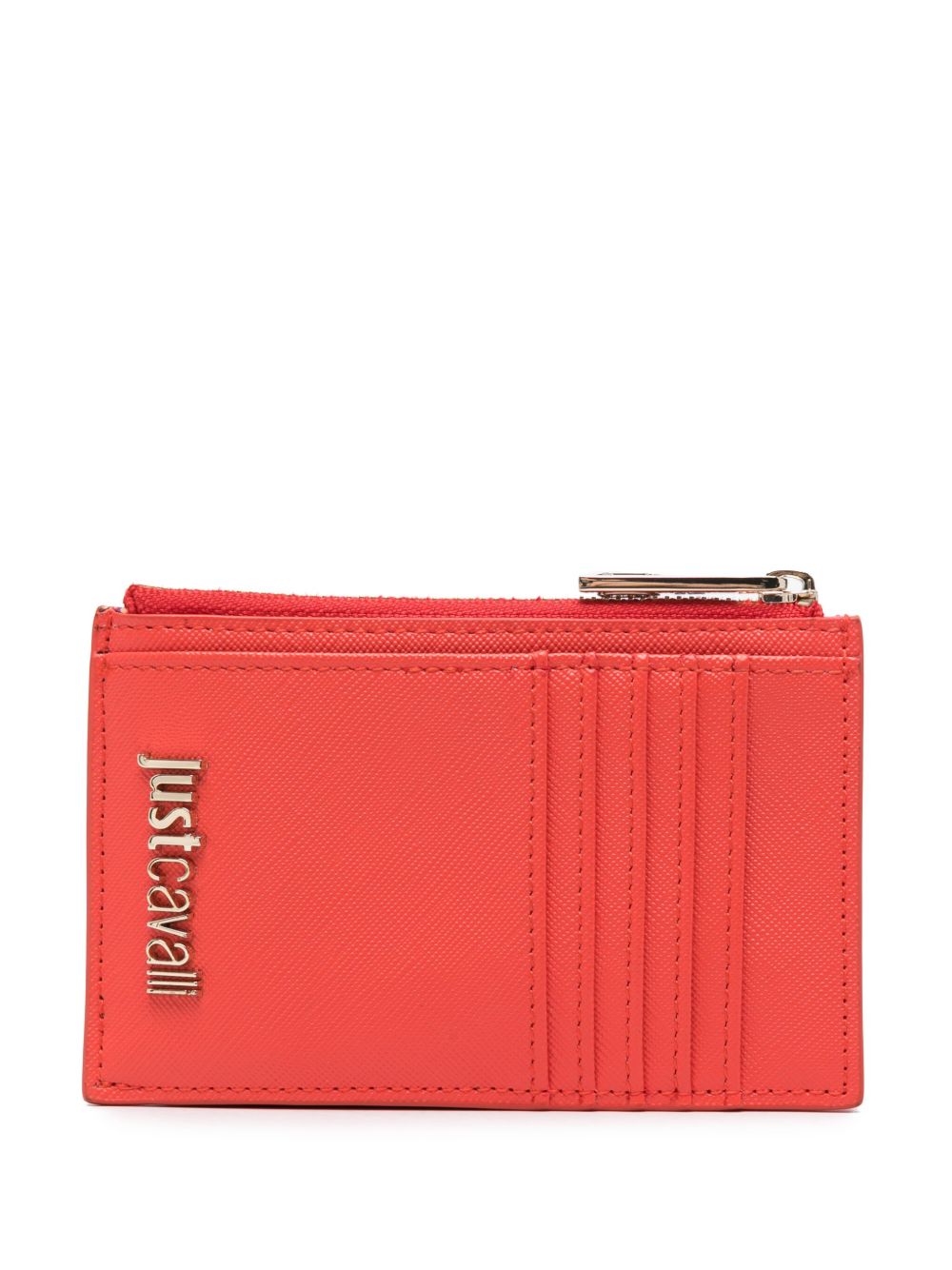 Just Cavalli logo拉链钱包 - 橘色