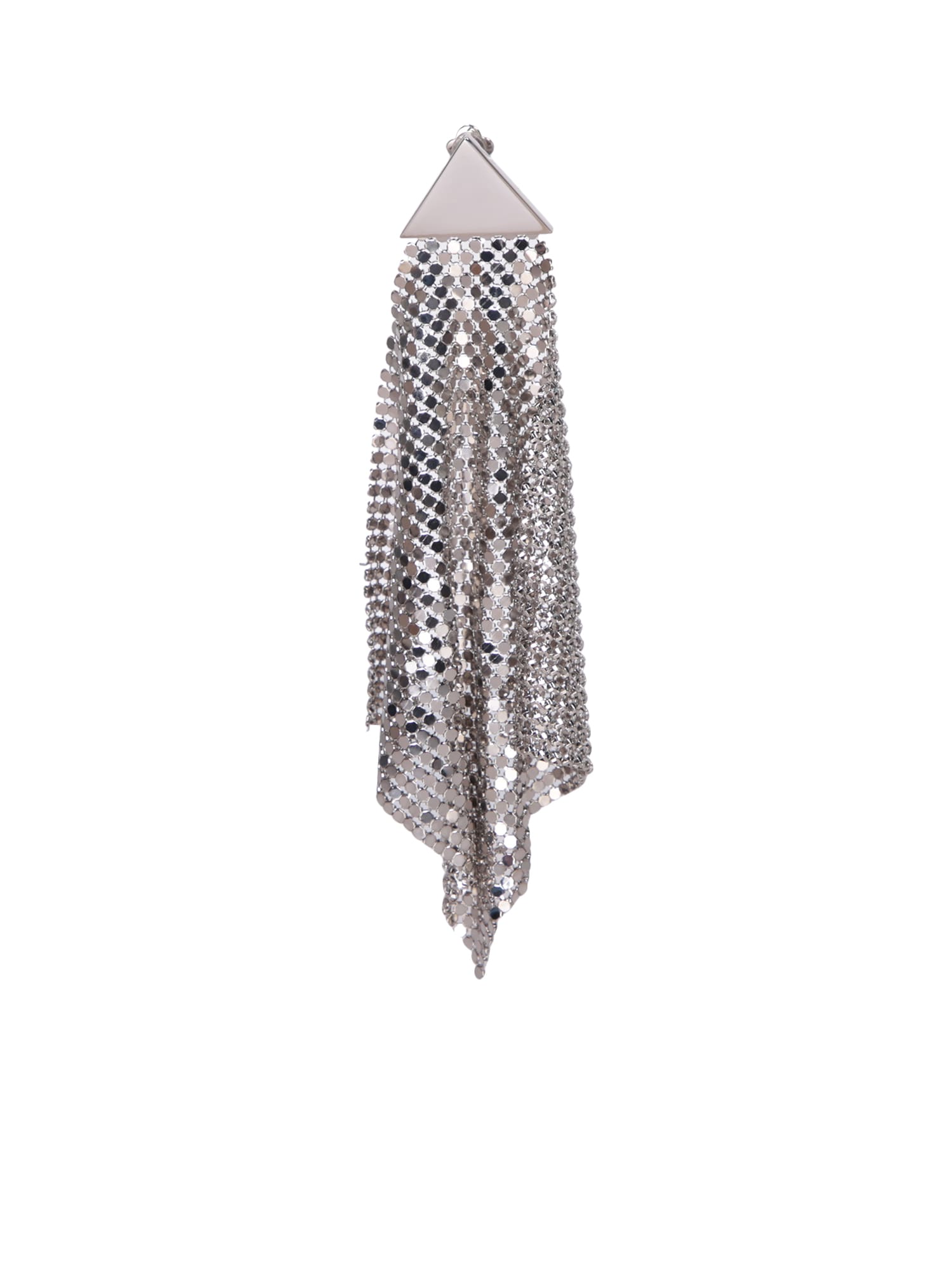 Paco Rabanne Xl Silver Mesh Earrings