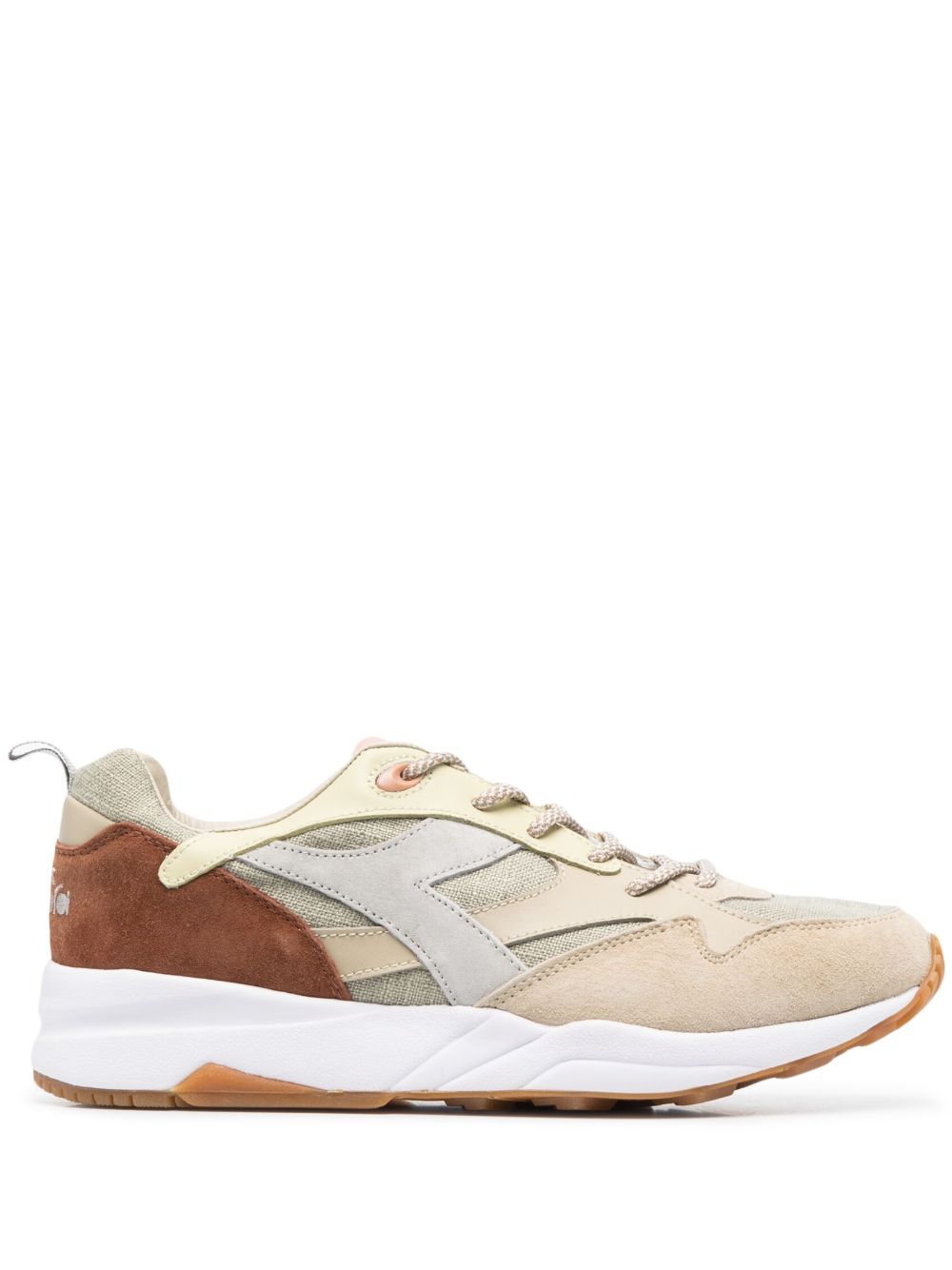Diadora 绒面皮杏仁形鞋头低帮运动鞋 - 中性色
