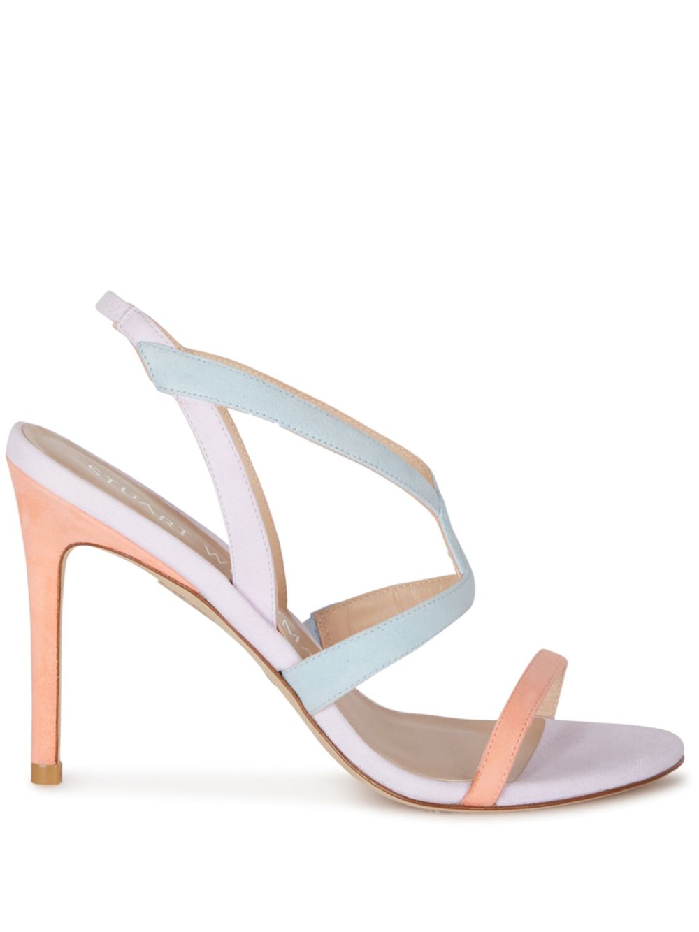 Stuart Weitzman Soiree 高跟凉鞋（11厘米） - 蓝色