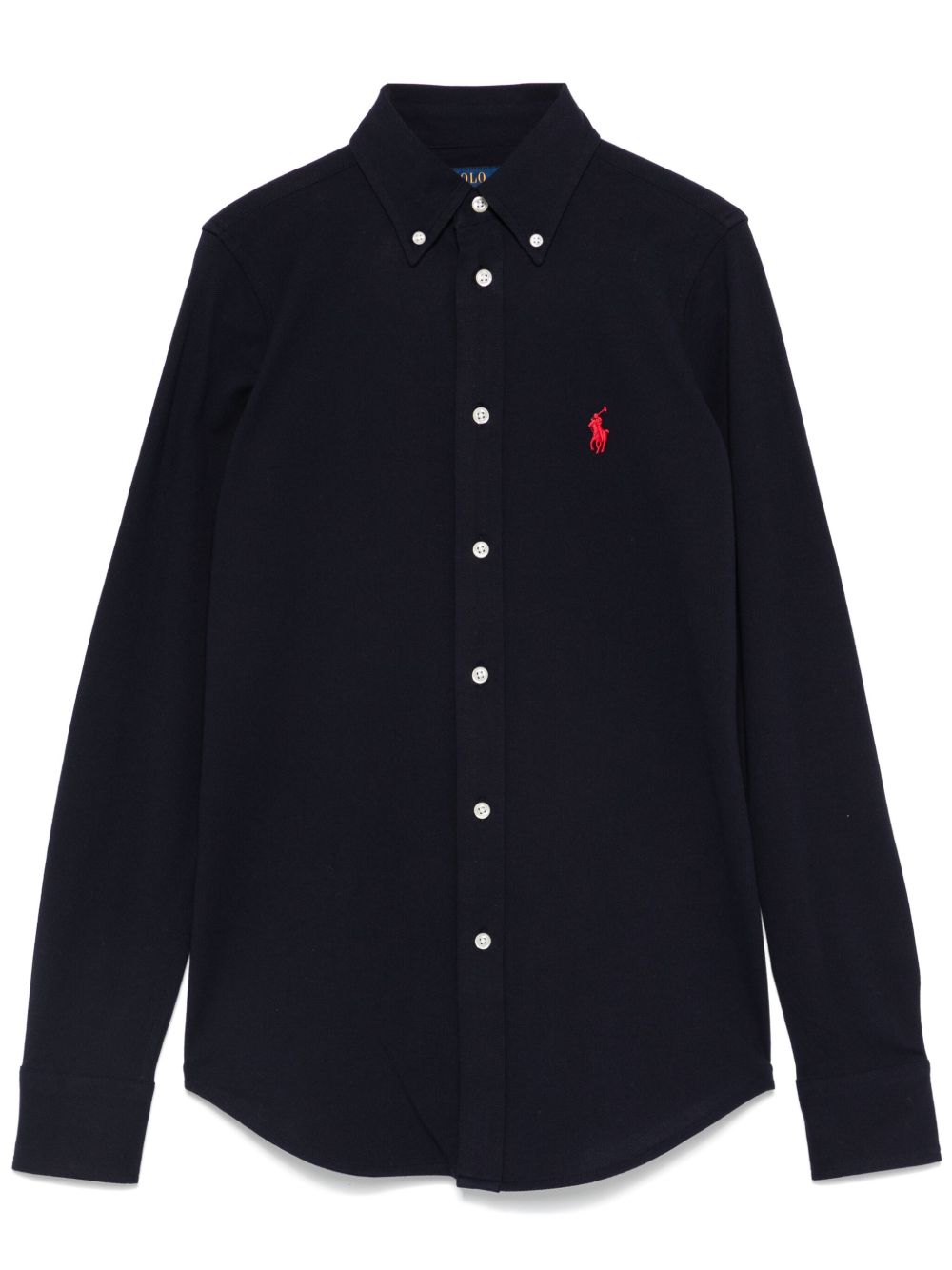 Polo Ralph Lauren 珠地布编织衬衫 - 蓝色