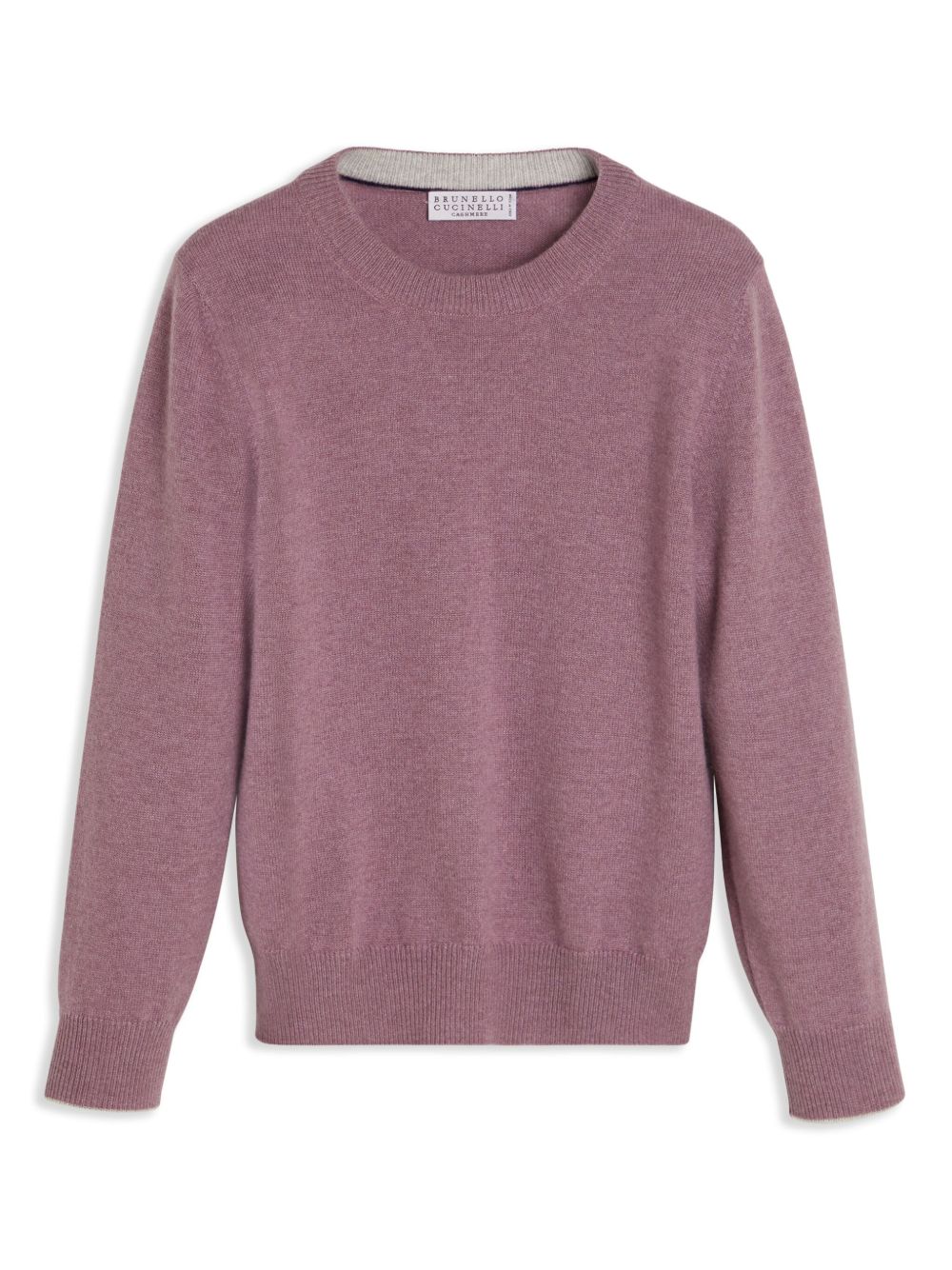 Brunello Cucinelli Kids 密织羊绒毛衣 - 紫色