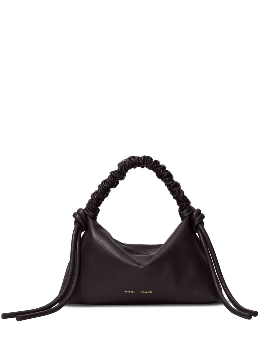 Proenza Schouler 抽绳皮质迷你手提包 - 黑色