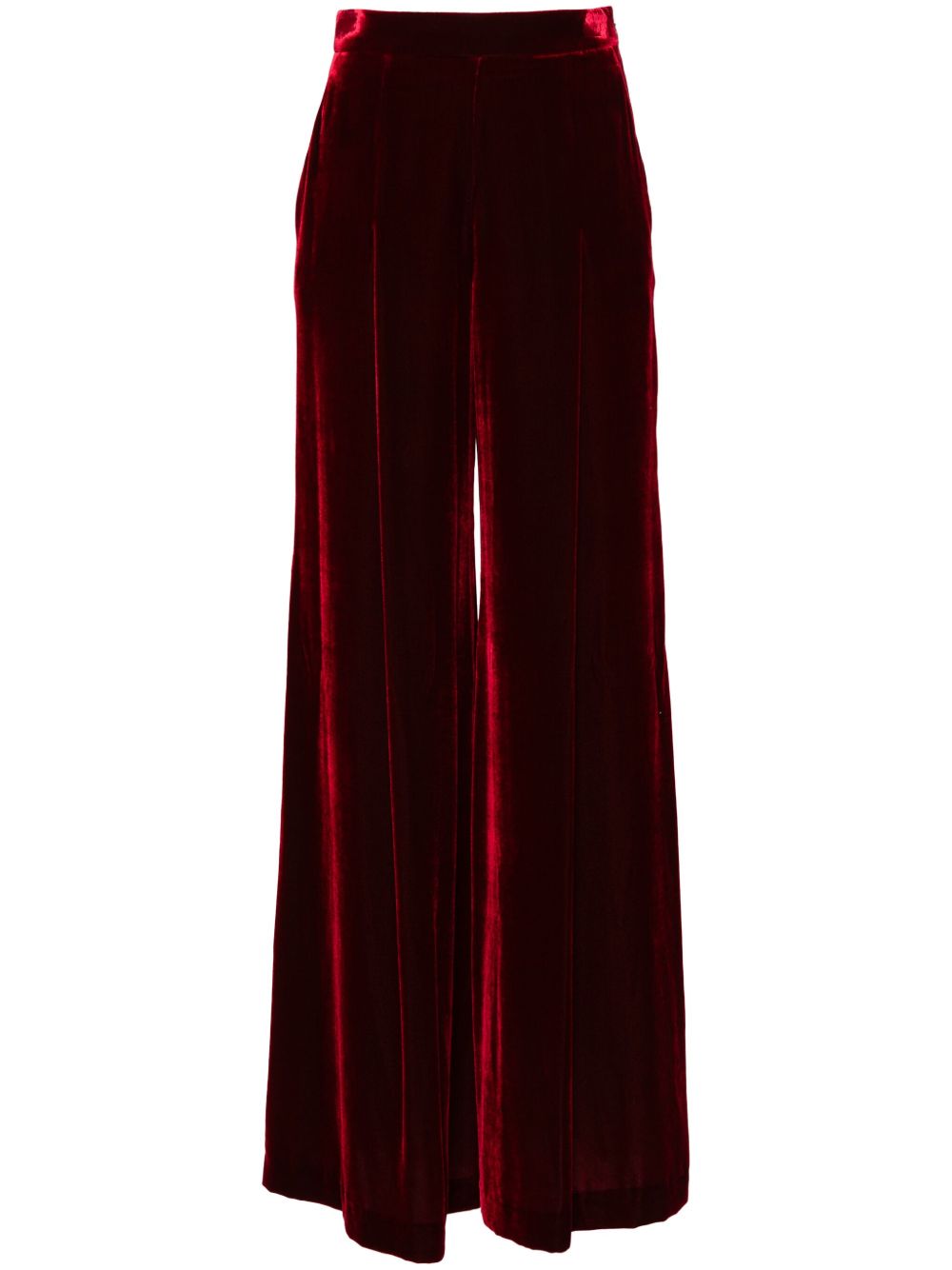 Giambattista Valli 丝绒长裤 - 红色