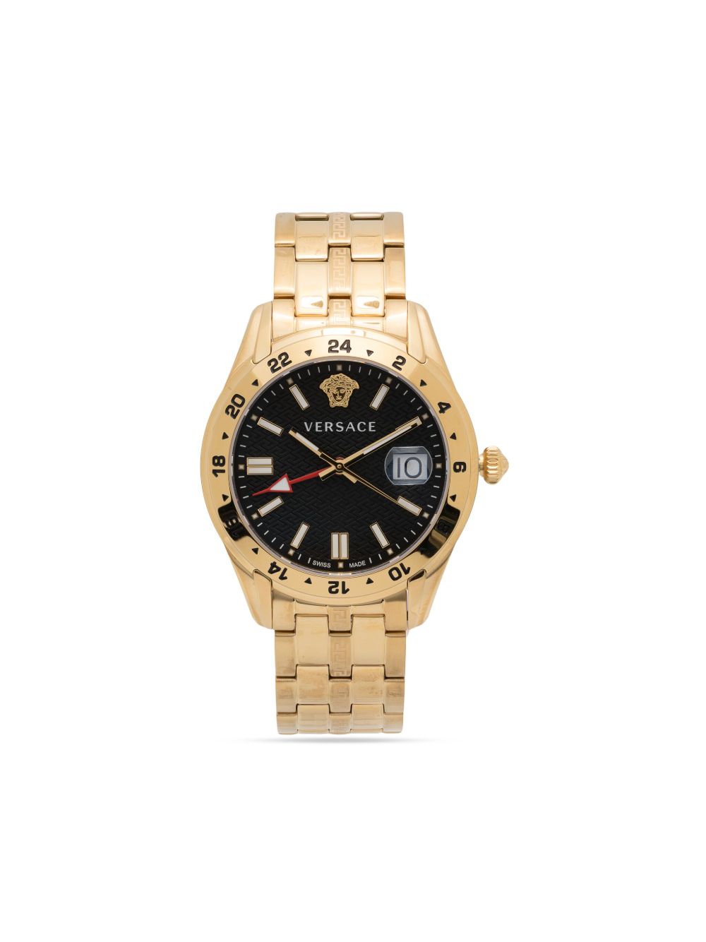 Versace Greca Time GMT 41毫米腕表 - 黑色