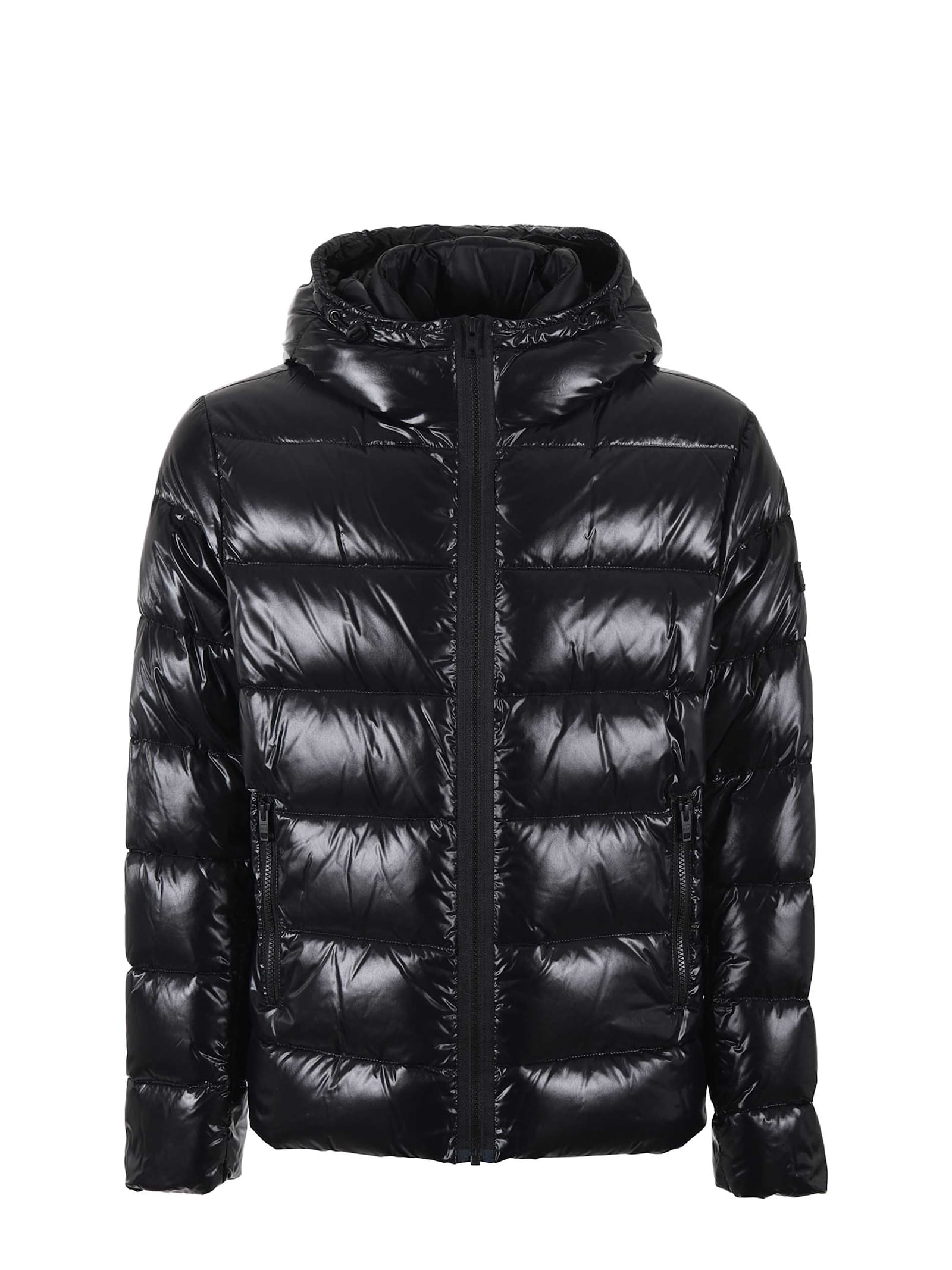 Fay Double Front Feather Jacket In Nylon