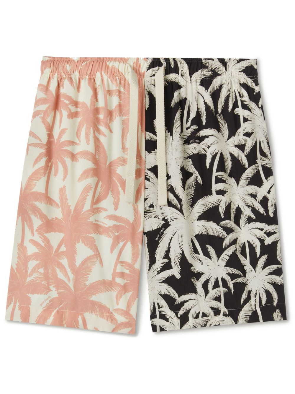 Palm Angels Patchwork Palms 短裤 - 白色