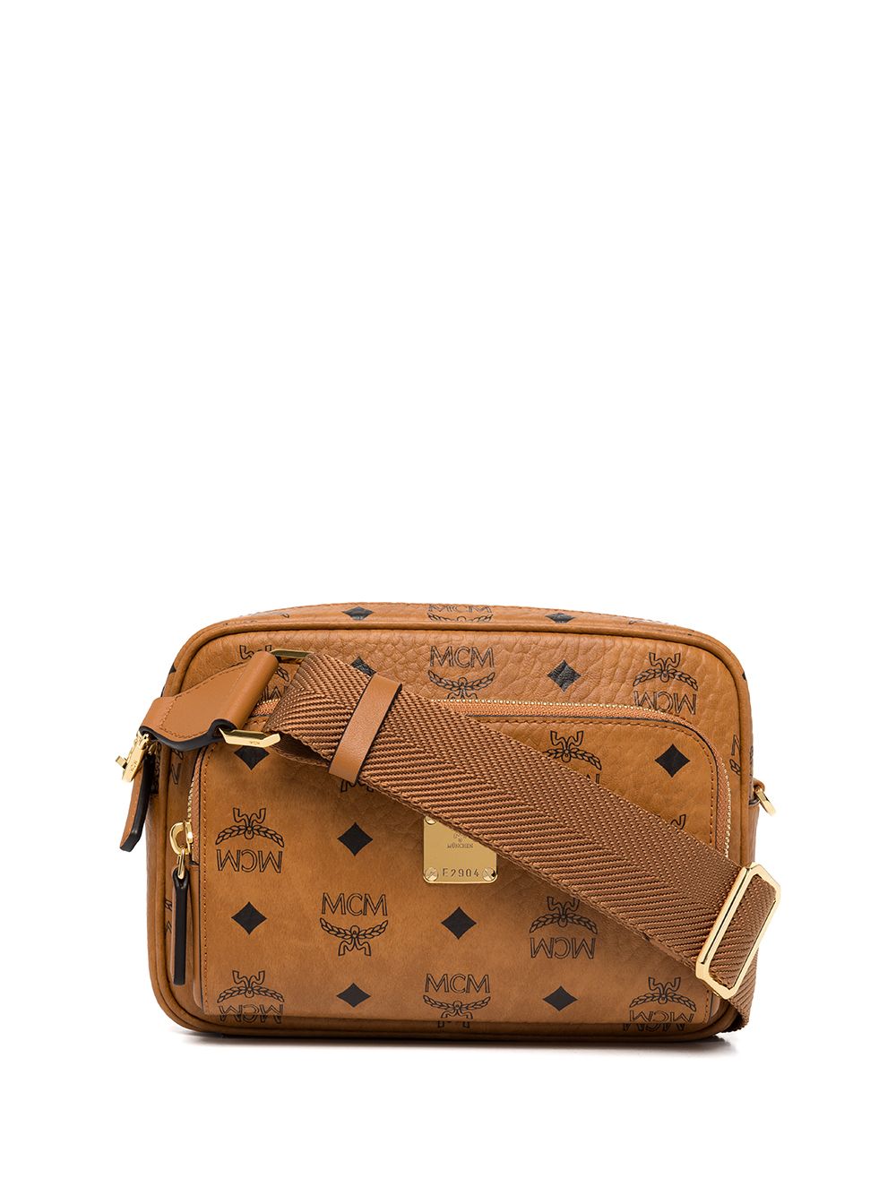 MCM Aren 小号斜挎包 - 褐色