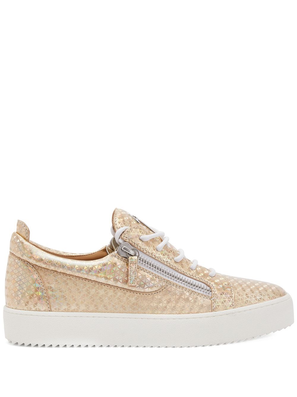 Giuseppe Zanotti Gail Kaleido 金属感运动鞋 - 金色