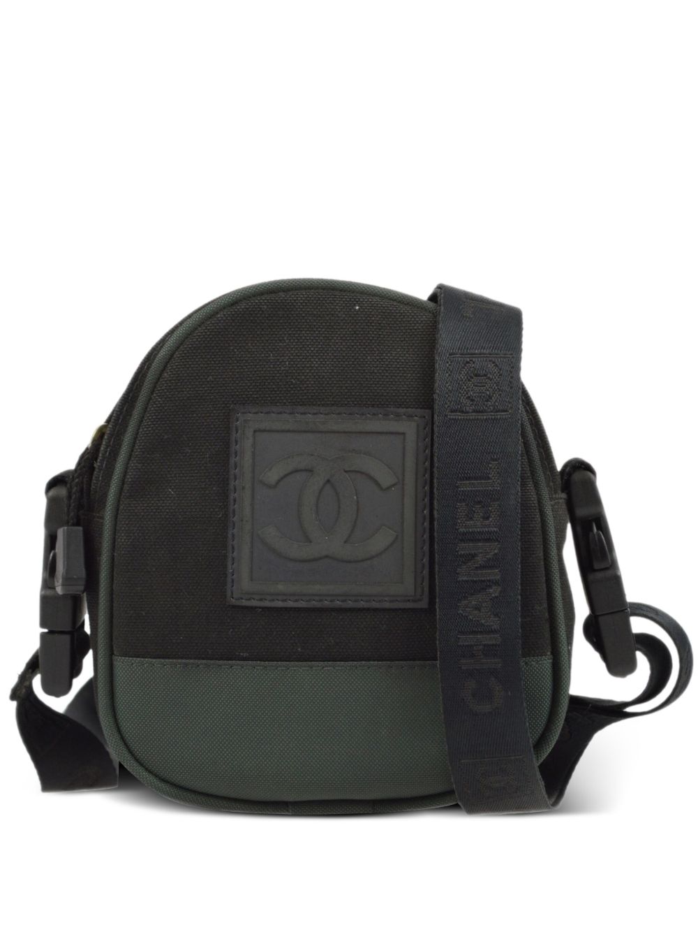 CHANEL Pre-Owned Sport Line 斜挎包（2003年典藏款） - 黑色
