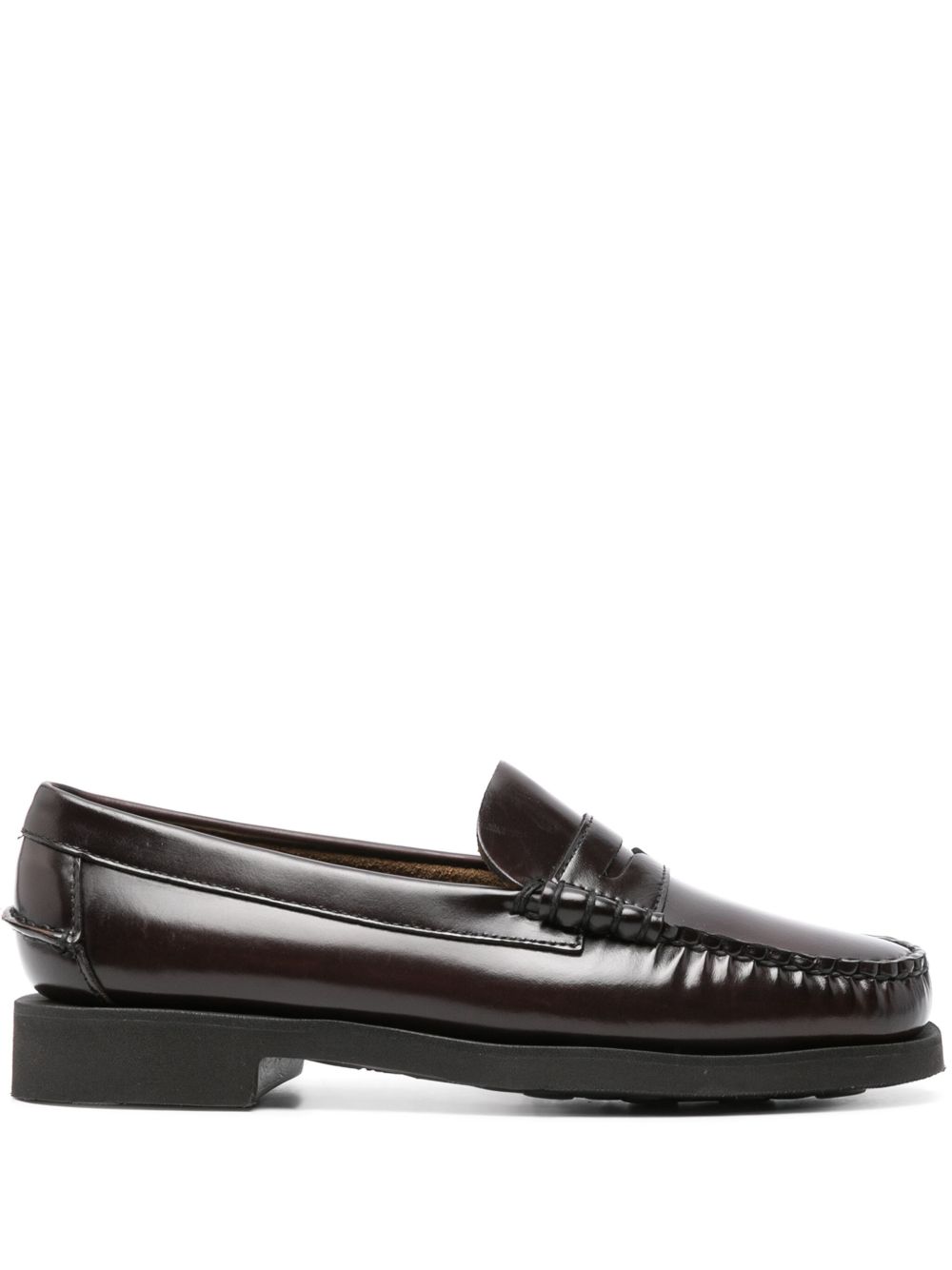 Sebago 便士槽皮质乐福鞋 - 红色