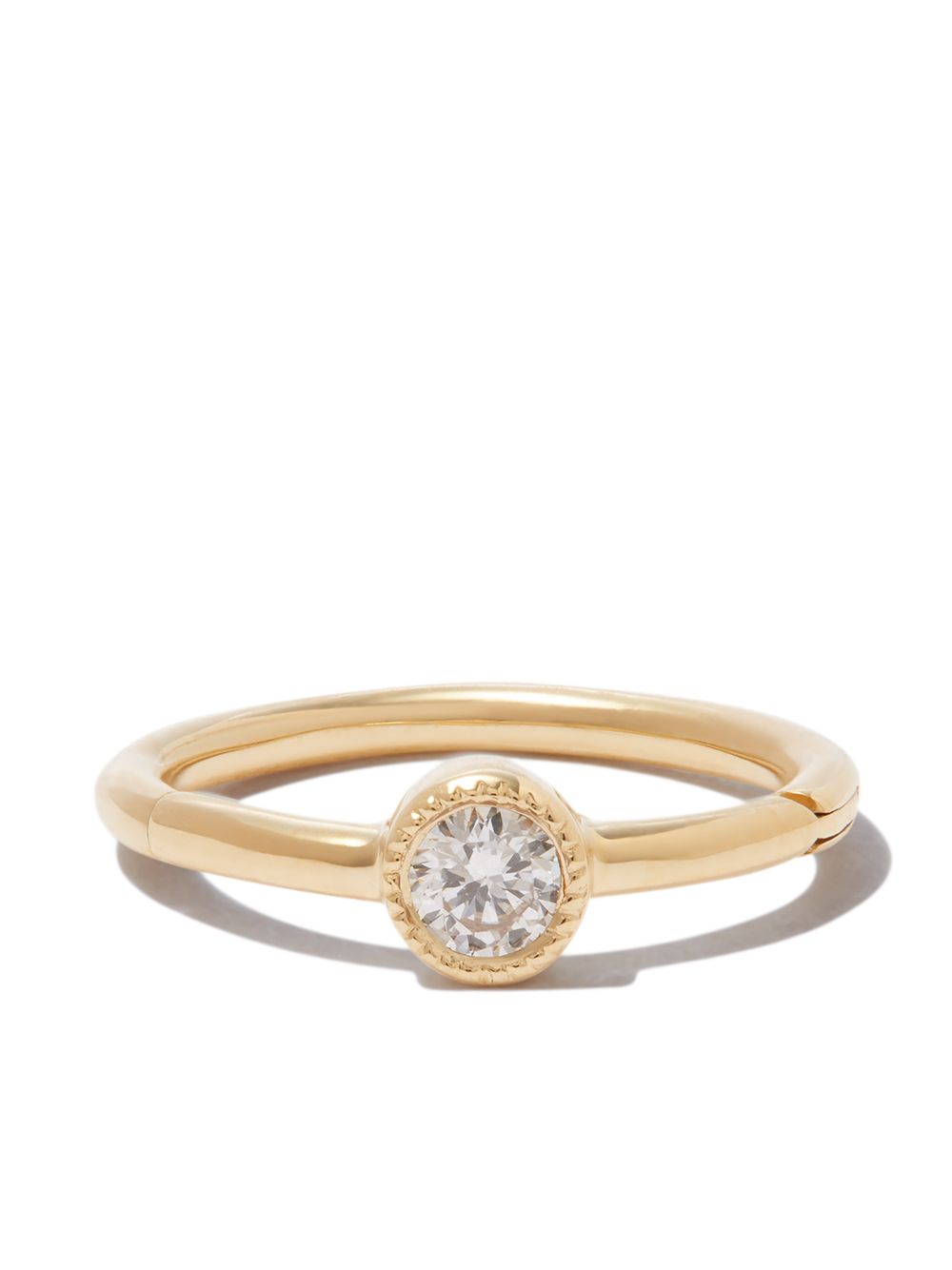 MARIA TASH 18K黄金 Scalloped Diamond 耳环 - 金色