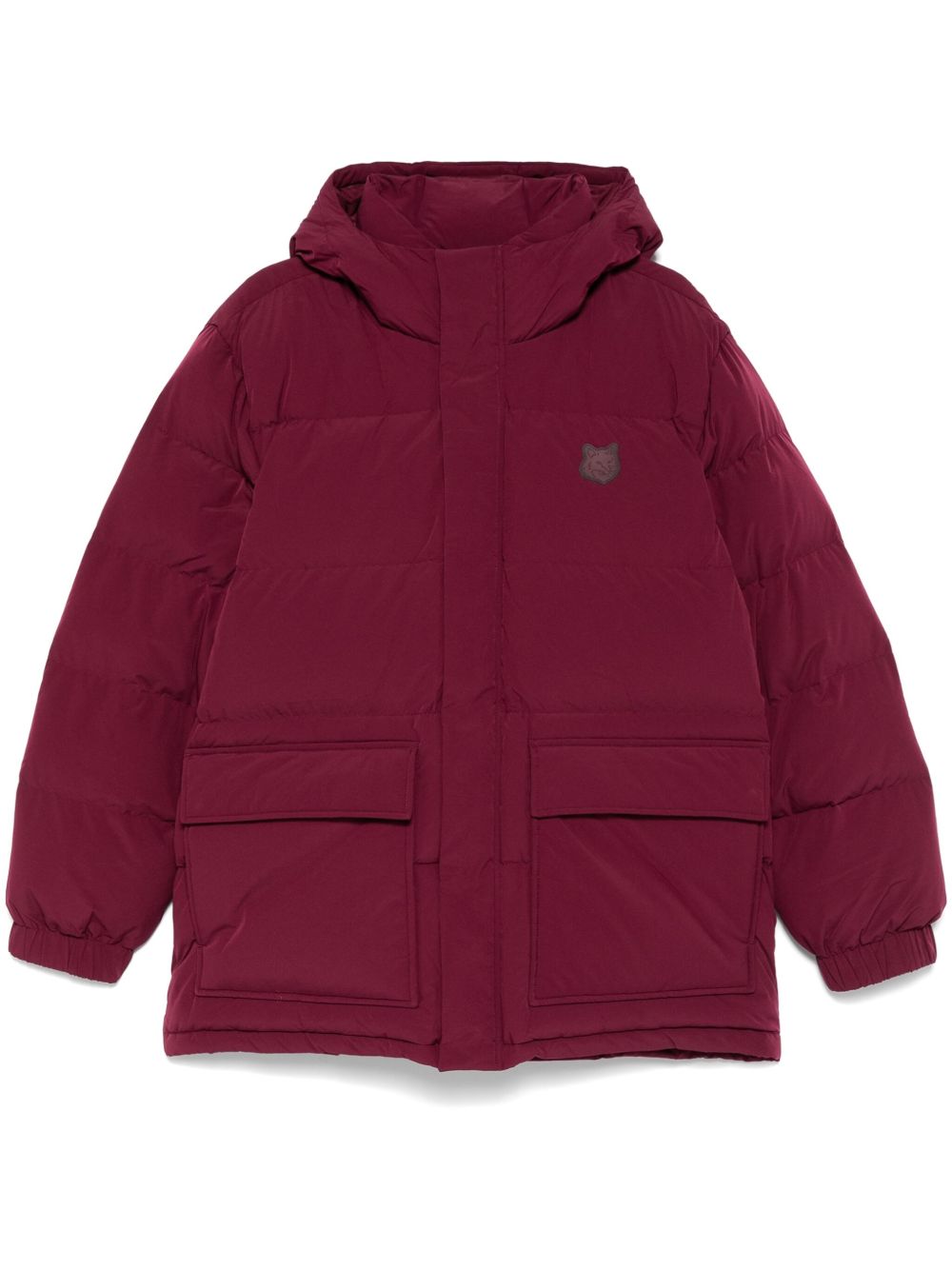 Maison Kitsuné 连帽蓬松夹克 - 红色