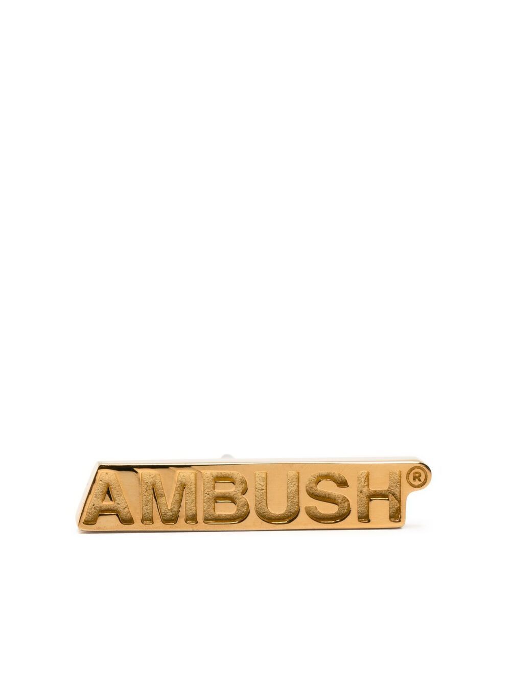 AMBUSH logo标牌耳钉 - 金色