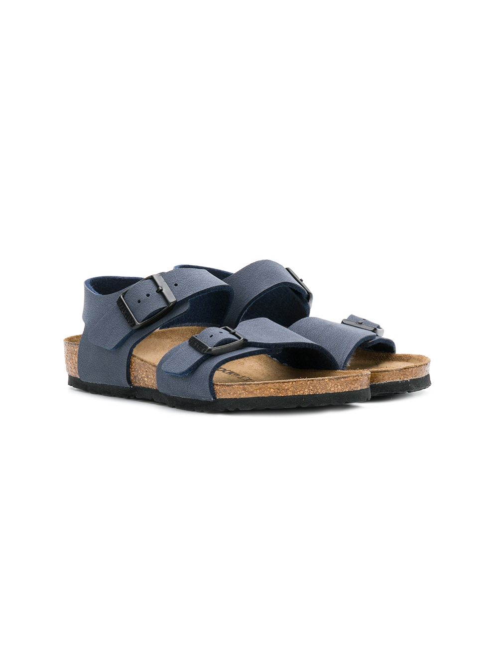 Birkenstock Kids buckled sandals - 蓝色