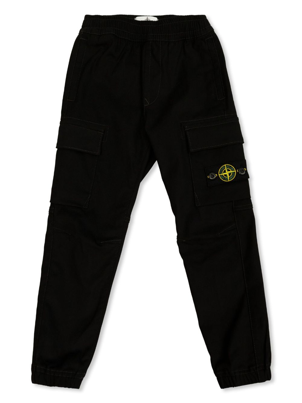 Stone Island Junior 罗盘徽章运动裤 - 黑色