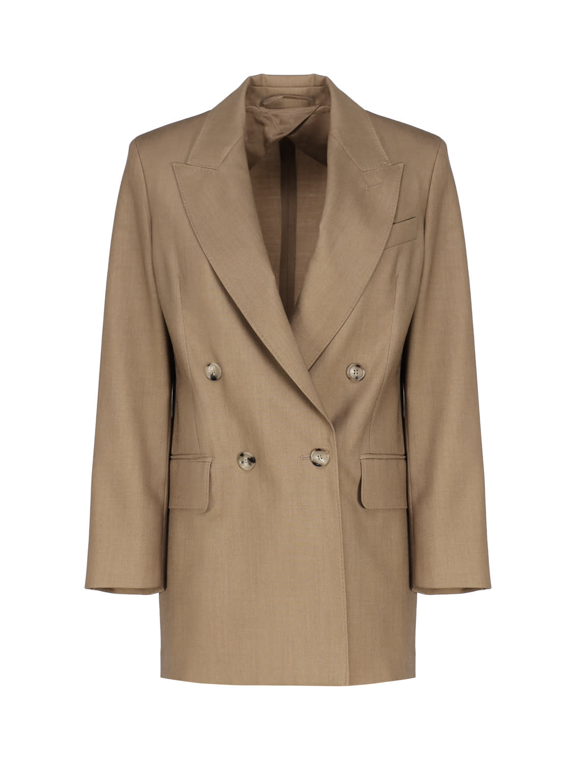 Max Mara Double Breasted Blazer In Wool Blend