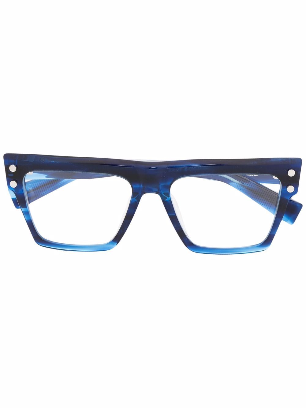 Balmain Eyewear 巴尔曼 方框眼镜 - 蓝色