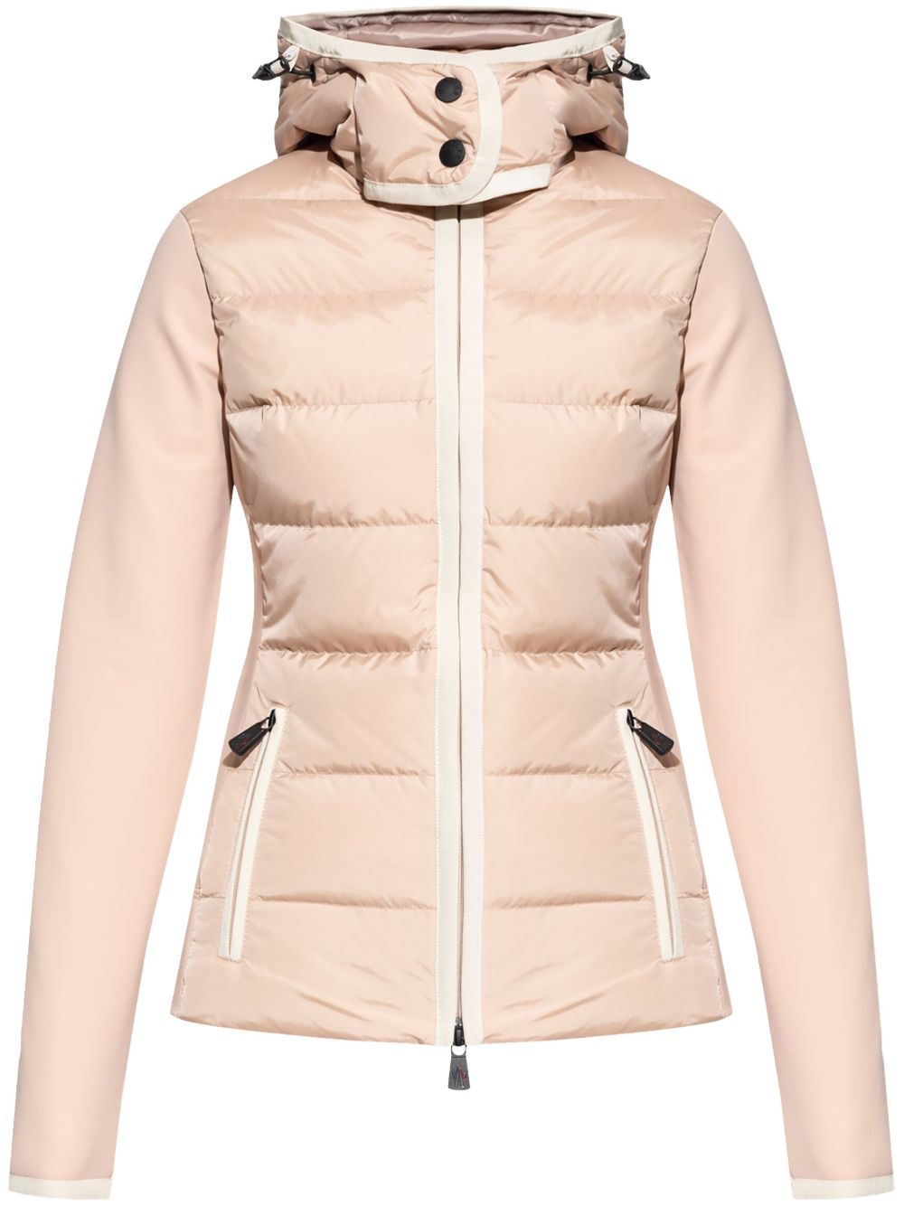 Moncler Grenoble 绗缝连帽衫滑雪夹克 - 粉色