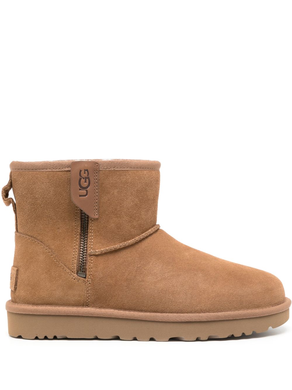 UGG Classic Mini Bailey 拉链短靴 - 褐色