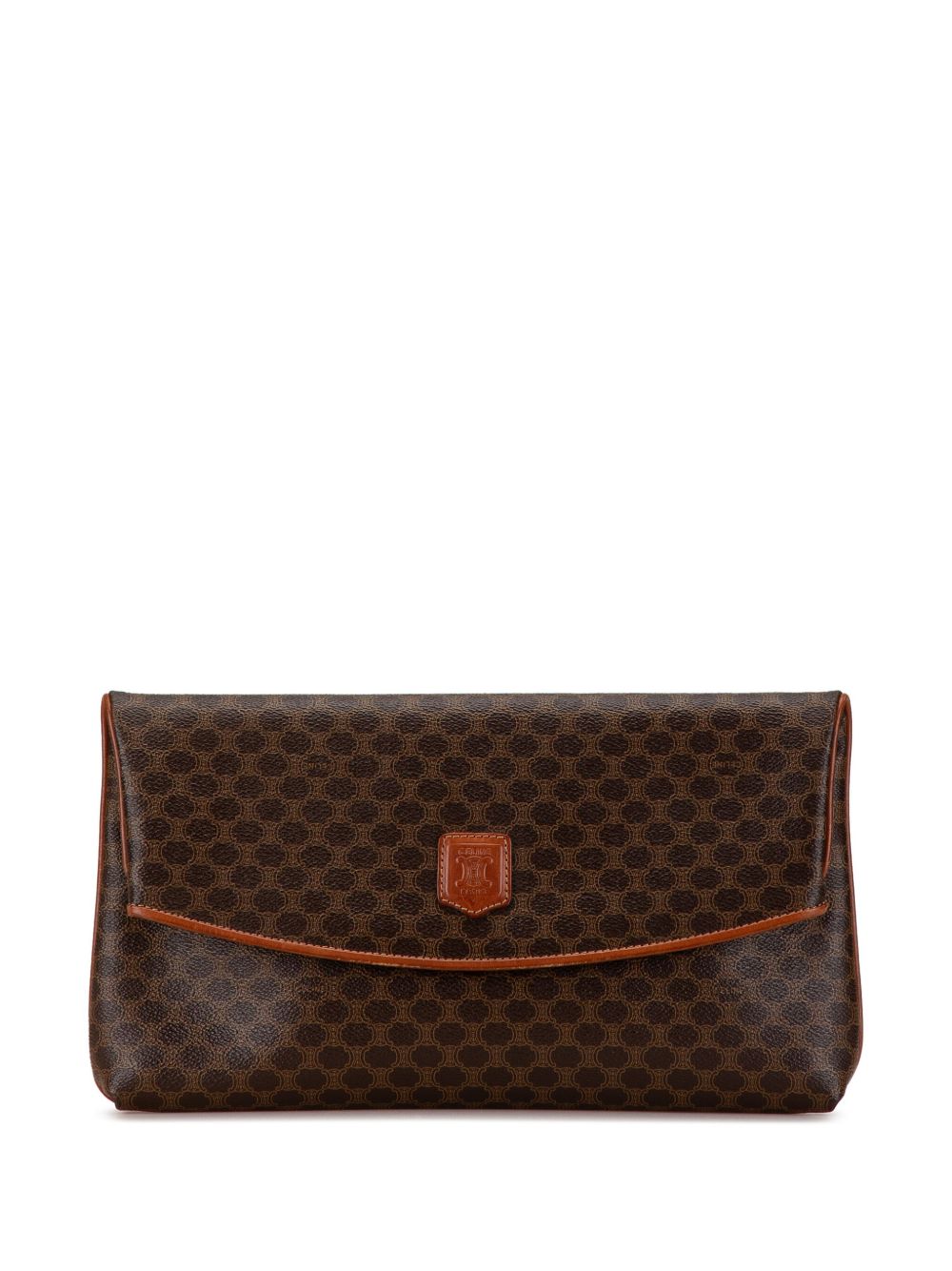 Céline Pre-Owned Macadam 涂层帆布手拿包（2008年典藏款） - 褐色