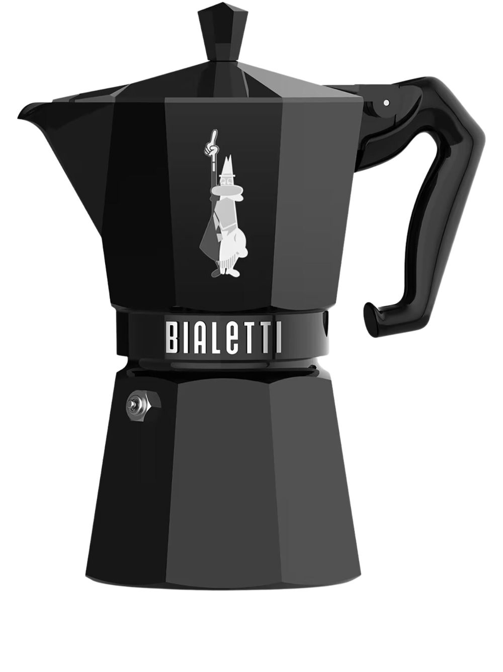 Bialetti Moka Express Alfonso 激光镂空咖啡壶（187 克 ） - 黑色