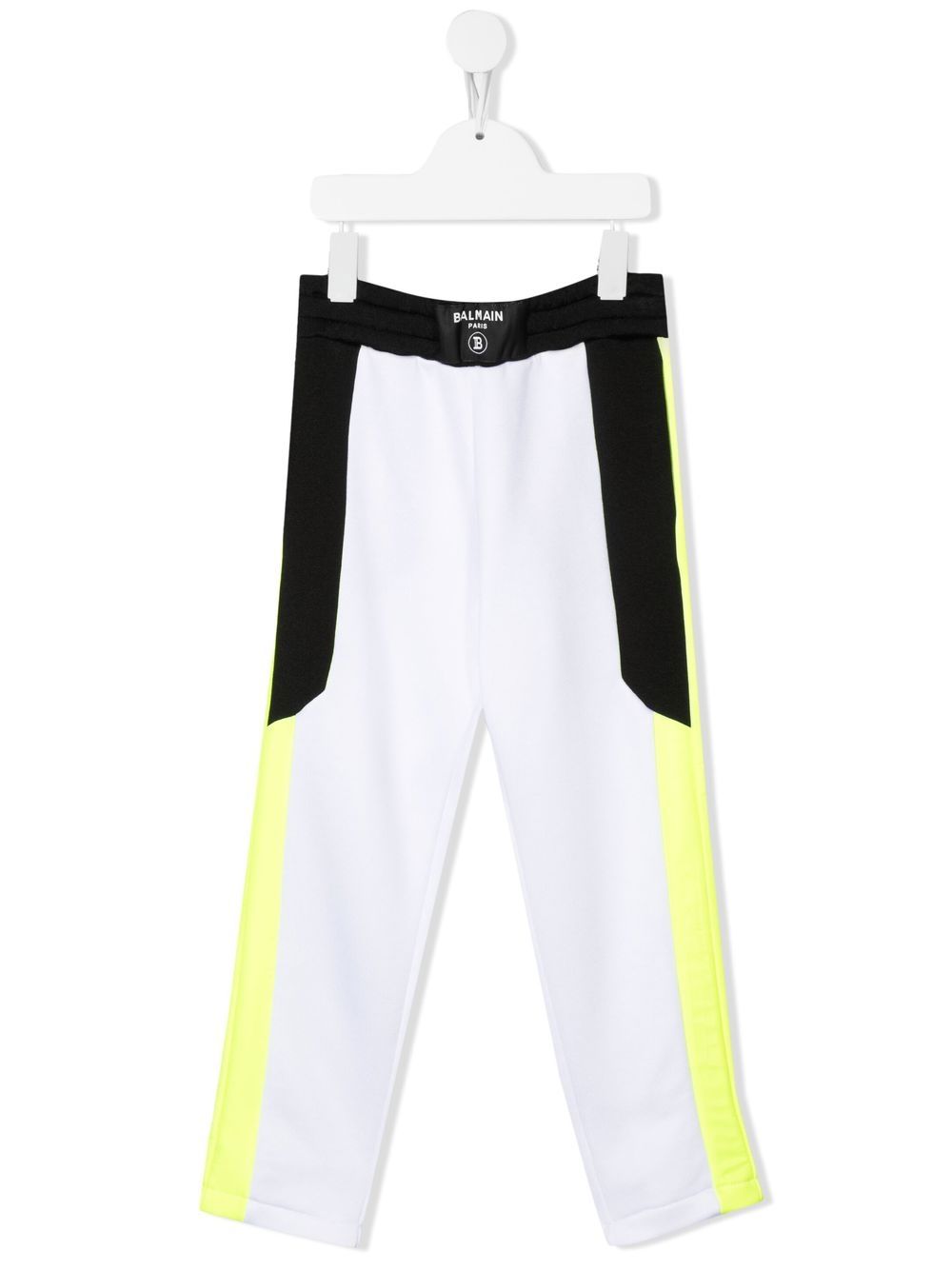 Balmain Kids 巴尔曼 直筒长裤 - 白色