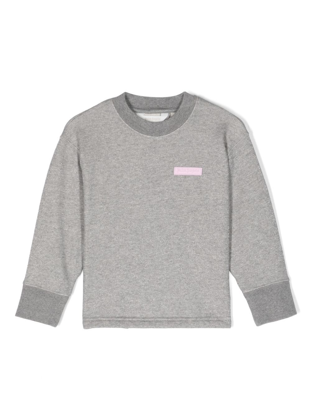 Palm Angels Kids Lurex 露背卫衣 - 灰色